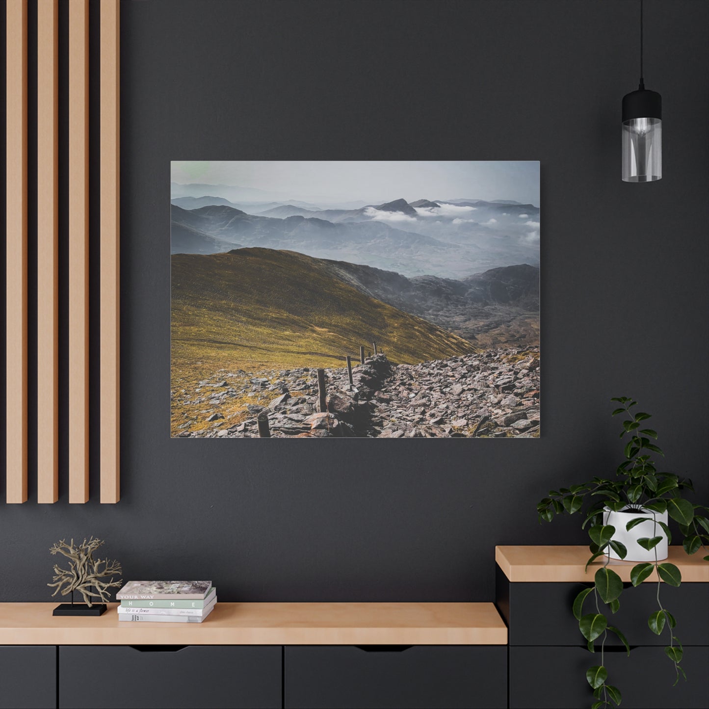 Wall in Mountains Matte Canvas, Stretched, 1.25"