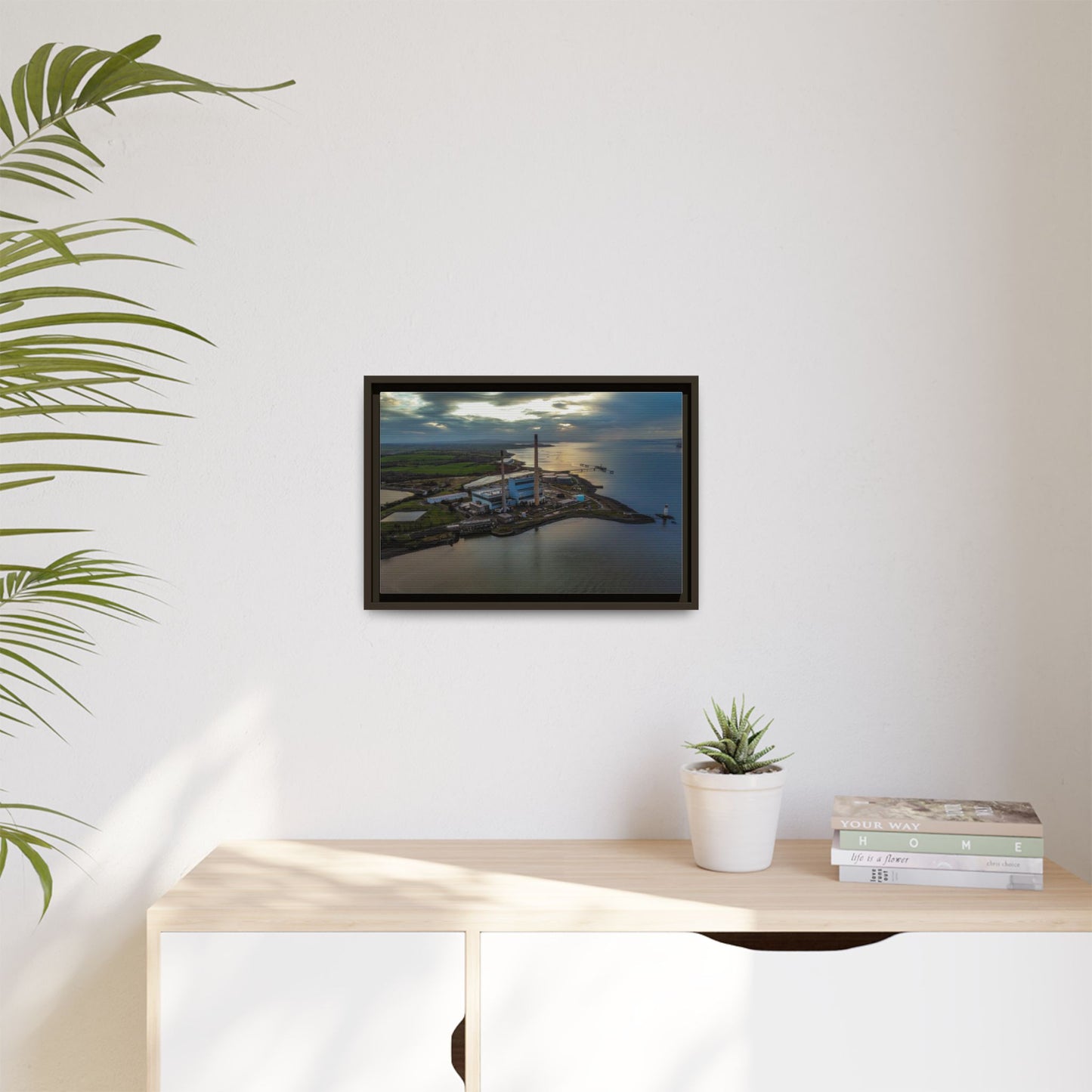 Target Power Station Matte Canvas, Framed (Multi-color)