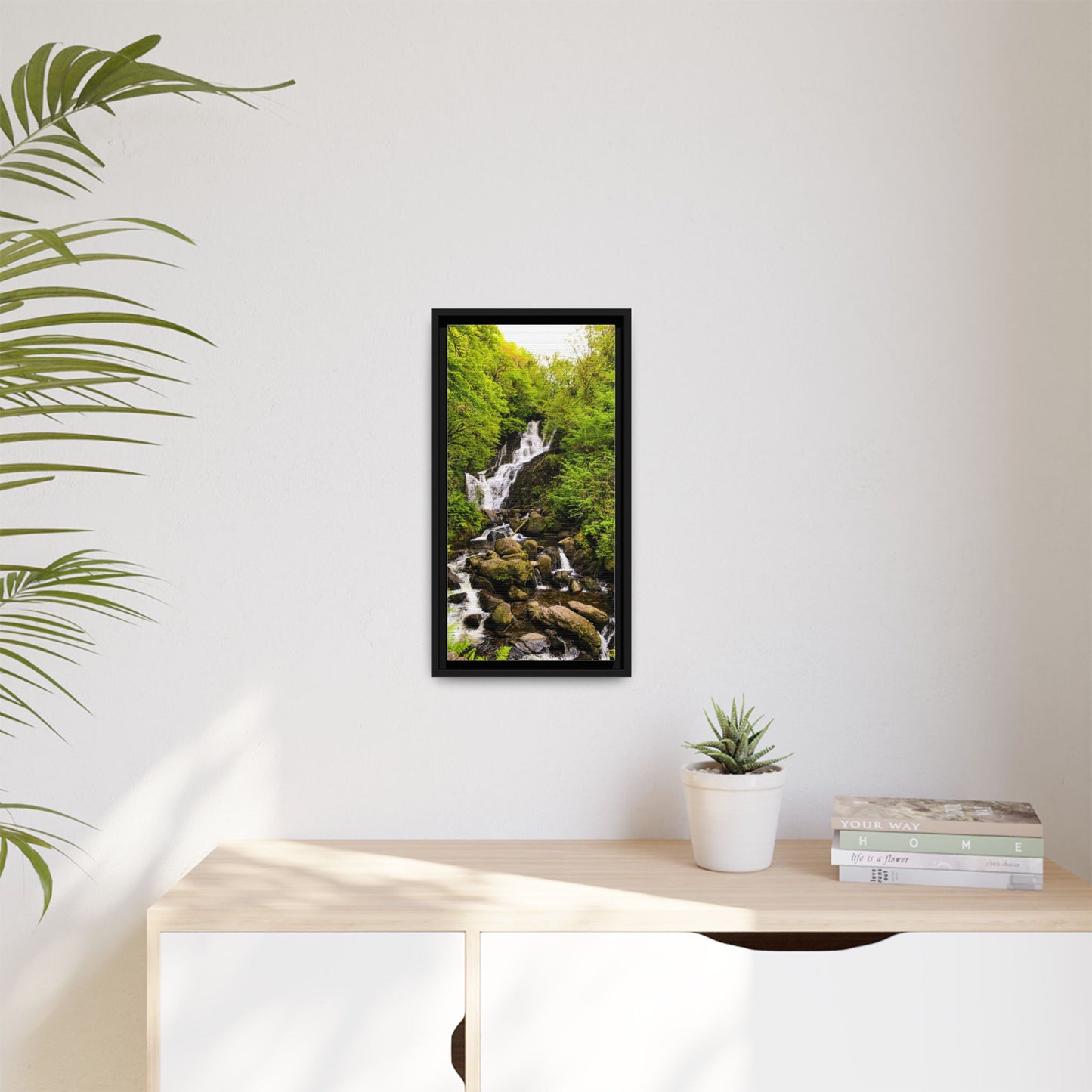 Torc Waterfall Matte Canvas, Framed (Multi-color)