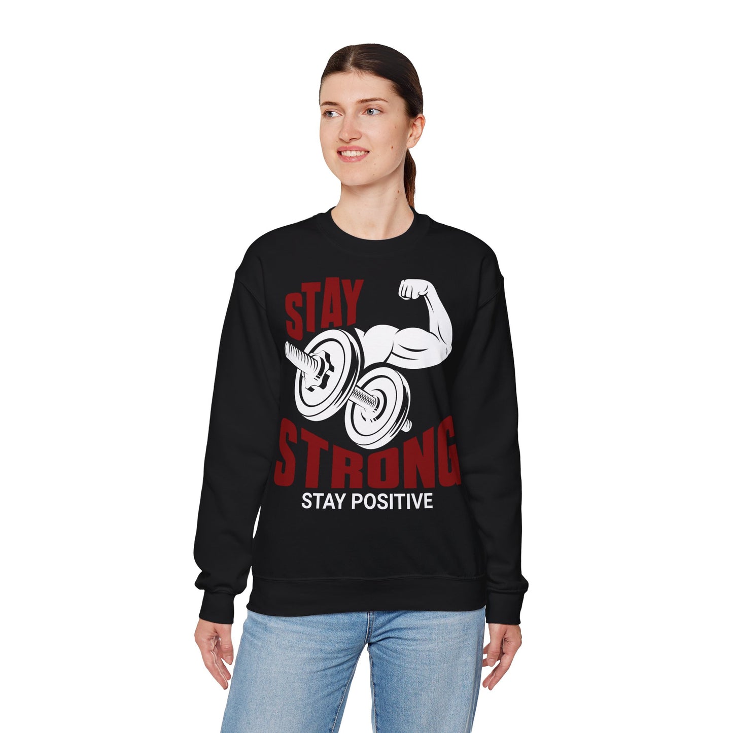 Stay Strong Unisex Heavy Blend™ Crewneck Sweatshirt - Motivational Fitness Apparel