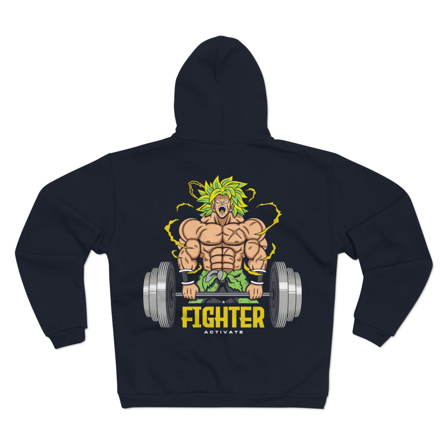 Fighter Activate Unisex Hooded Zip Sweatshirt - Perfect for Fitness Enthusiasts