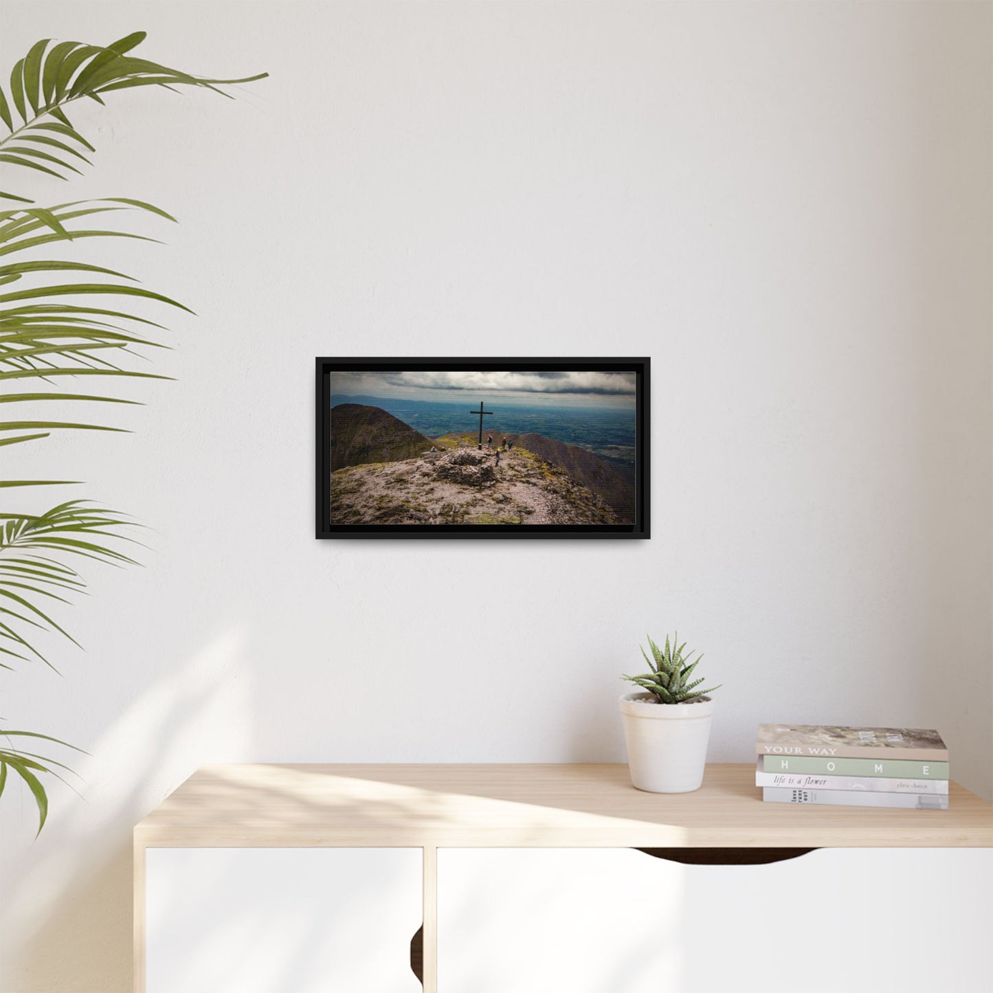 Carrauntoohil Summit Matte Canvas, Framed (Multi-color)