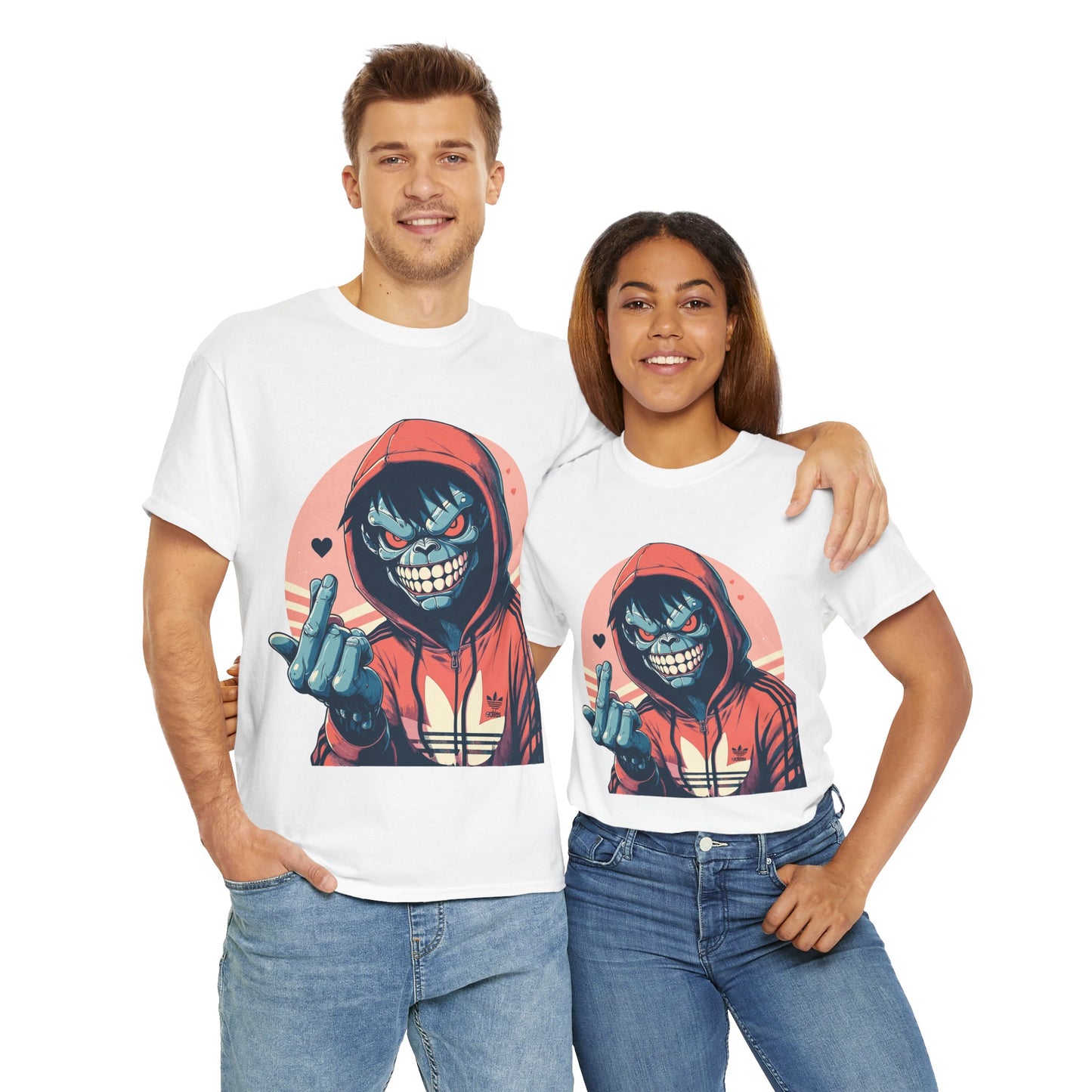 Edgy Graphic Tee for Casual Wear - Unisex Heavy Cotton Tee