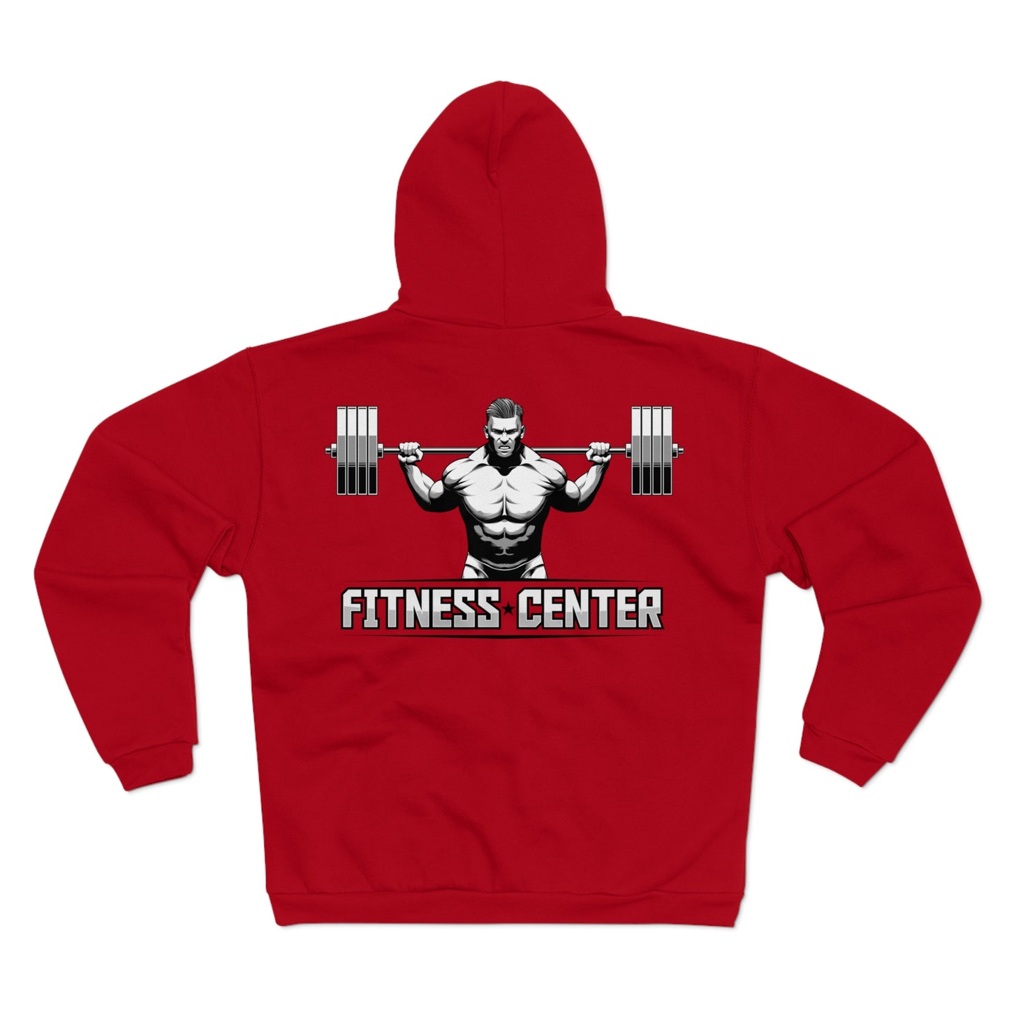Unisex Fitness Zip Sweatshirt - Strong Design for Gym Lovers