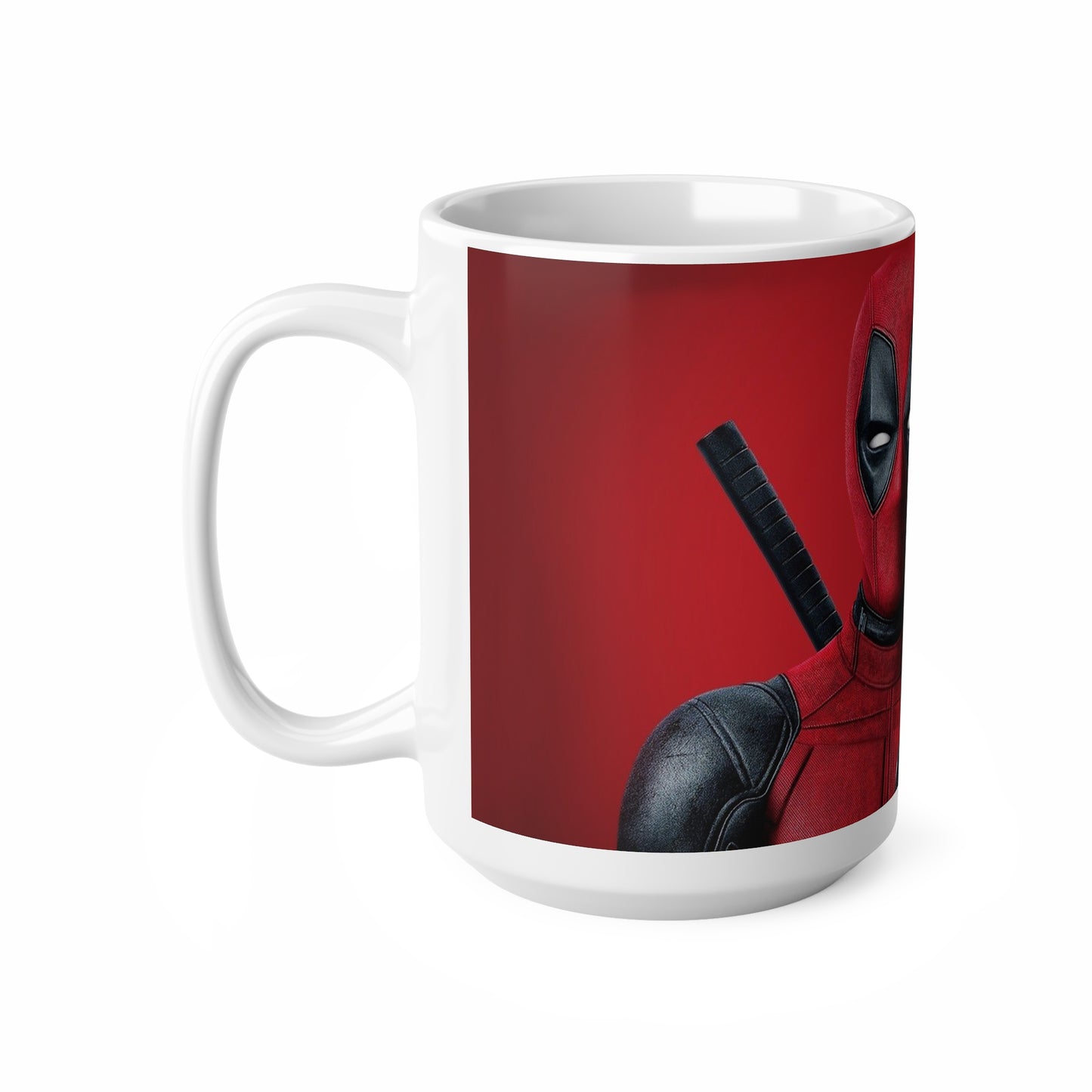 Deadpool Ceramic Coffee Mug - Fun Superhero Design, 11oz & 15oz
