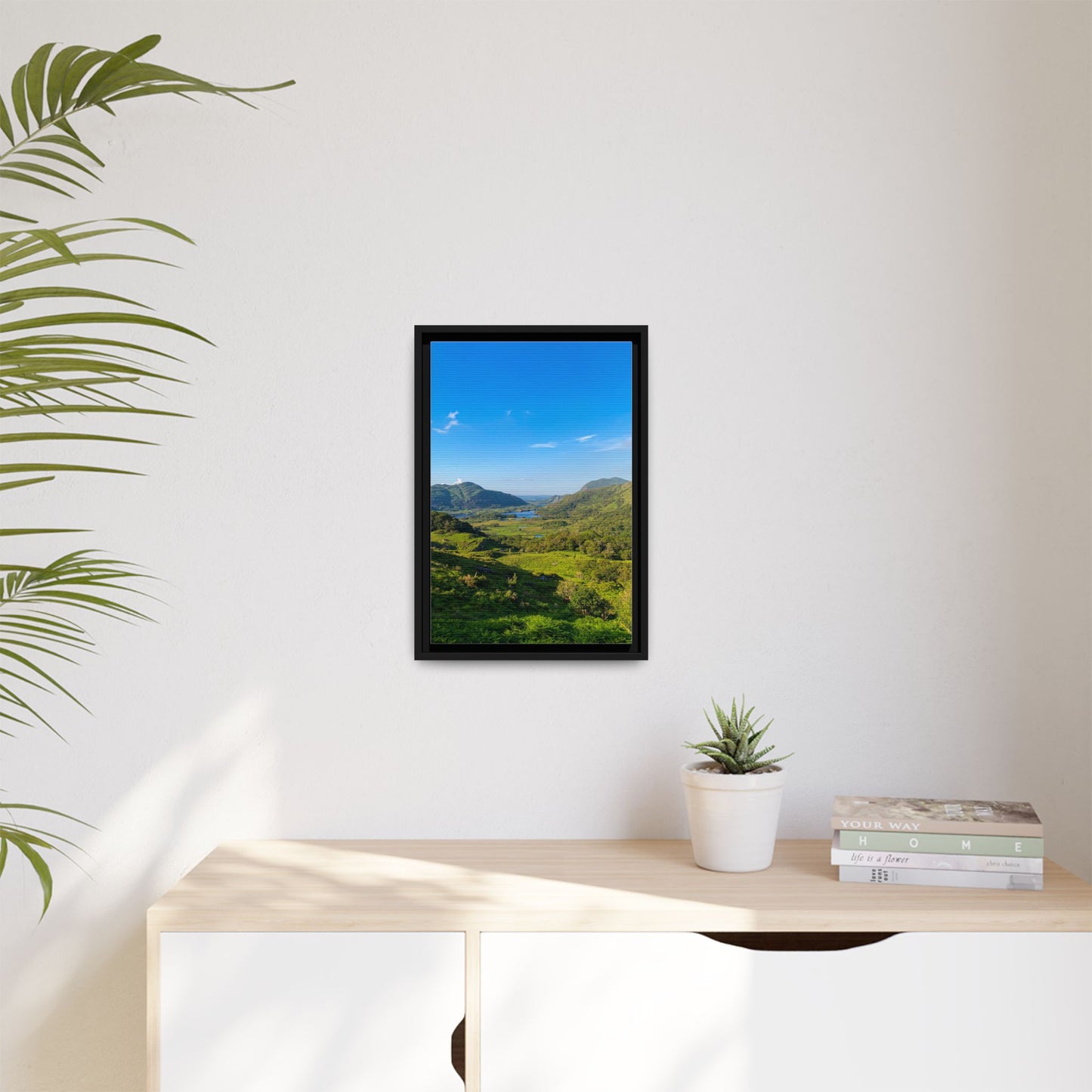 Beautiful Ladies View Matte Canvas, Framed (Multi-color)
