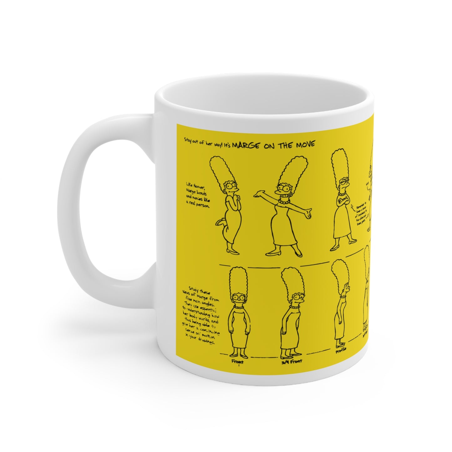 Marge Funny Family Ceramic Coffee Cup – Funny Gifts for Fans, 11oz & 15oz