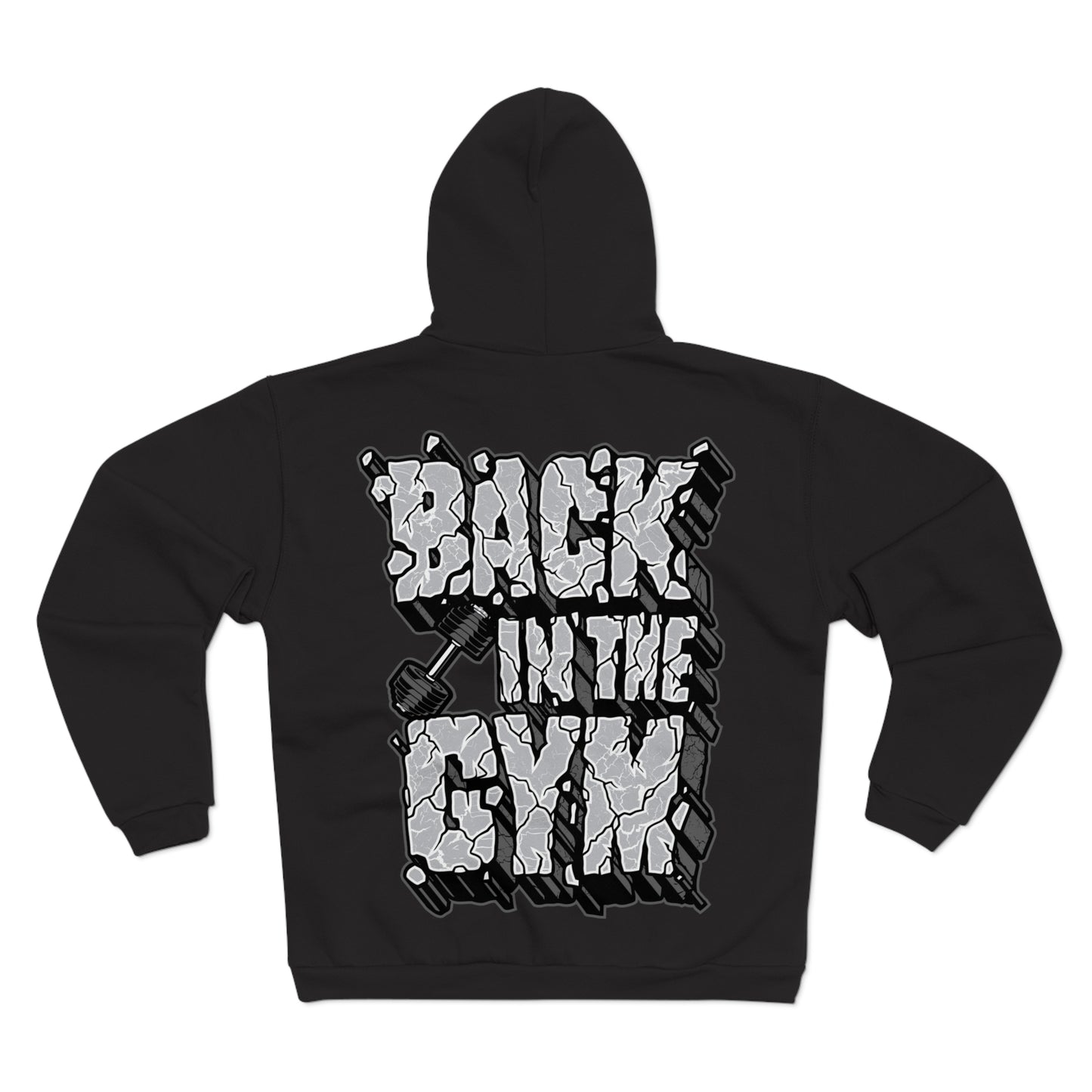 Back in the Gym Unisex Hooded Zip Sweatshirt - Casual Fitness Wear for Workout Enthusiasts