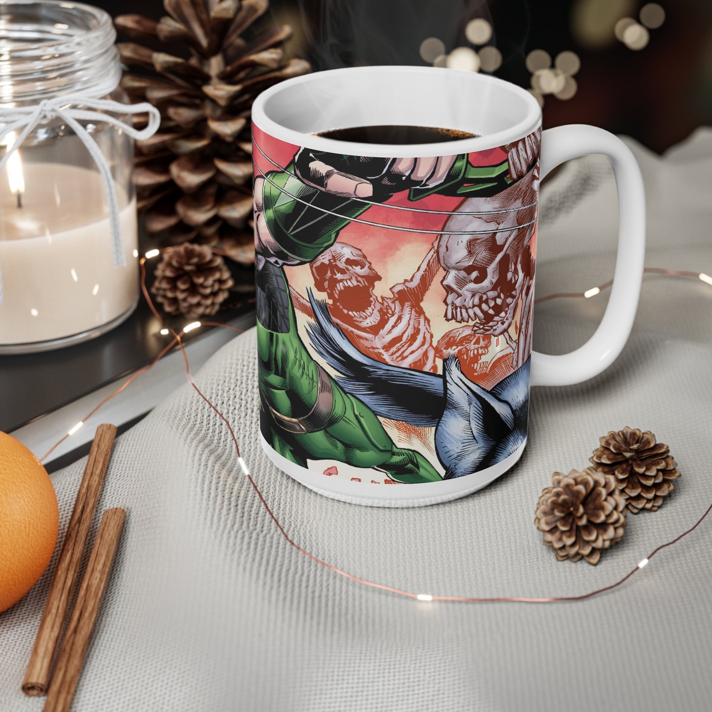 Comic Hero Ceramic Coffee Cups - 11oz & 15oz - Perfect for Fans and Collectors!