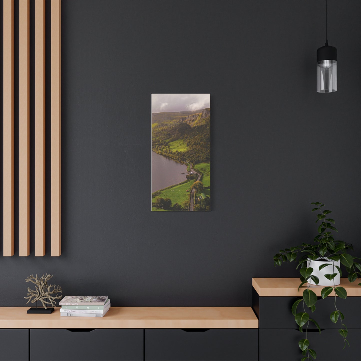 Sruth in Aghadh an Aird or The devil's Chimney Matte Canvas, Stretched, 1.25"