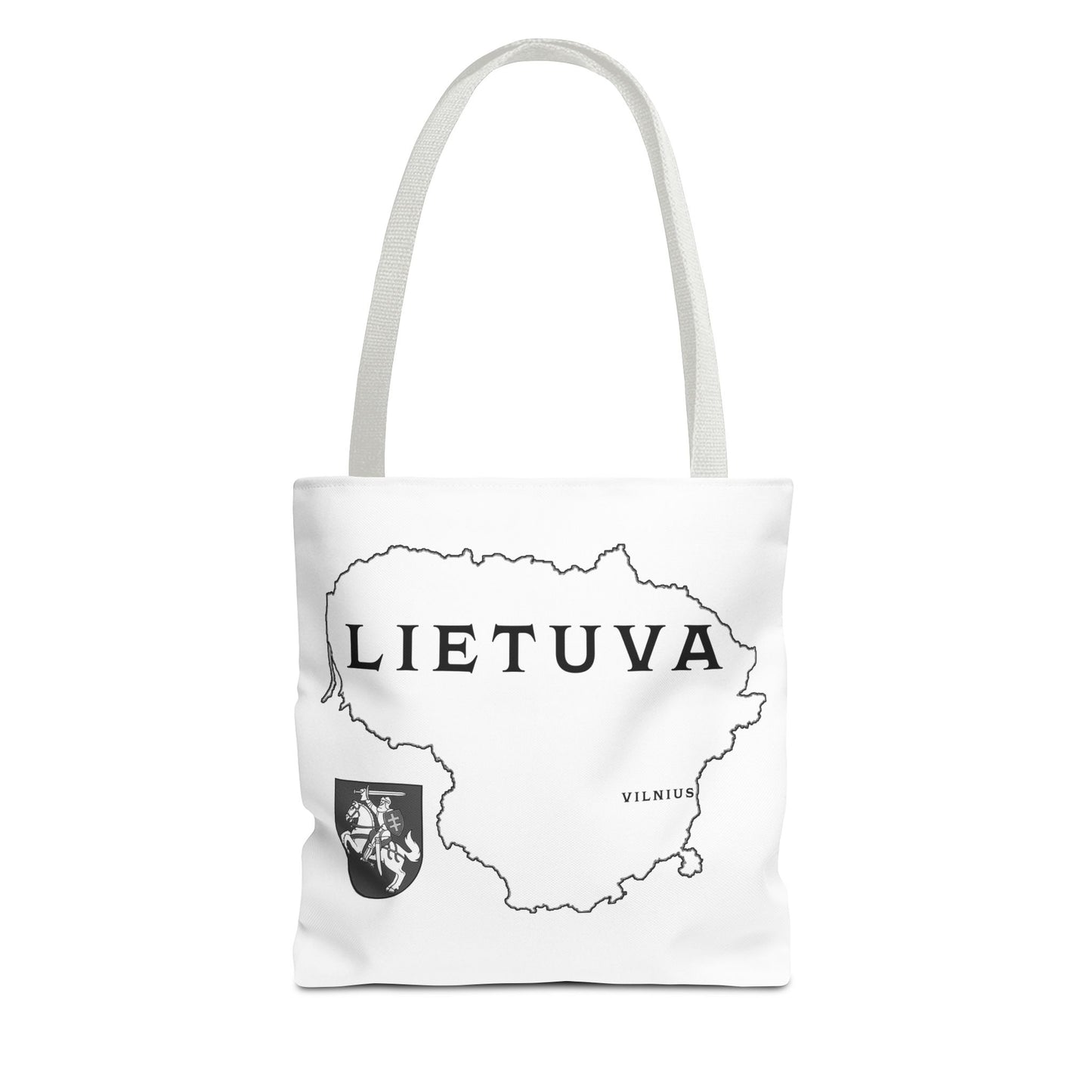 Lietuva Map Tote Bag - Stylish Travel Bag for Lithuanian Pride
