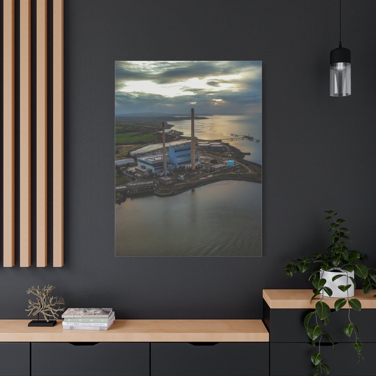 Tarbert Power Station Matte Canvas, Stretched, 1.25"