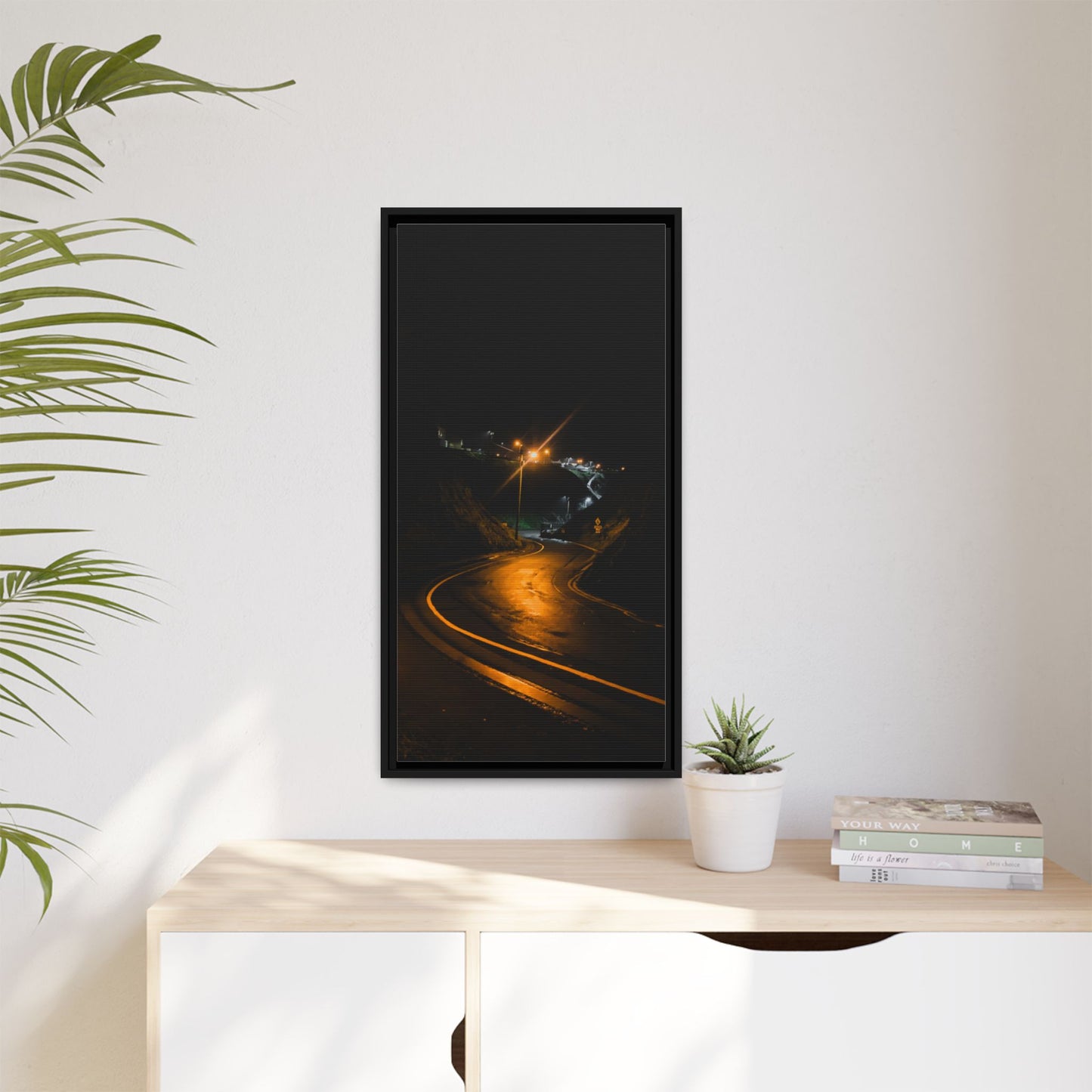 Ballybunion at Night Matte Canvas, Framed (Multi-color)