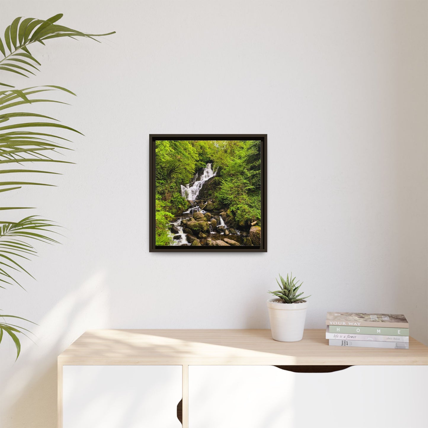 Torc Waterfall Matte Canvas, Framed (Multi-color)