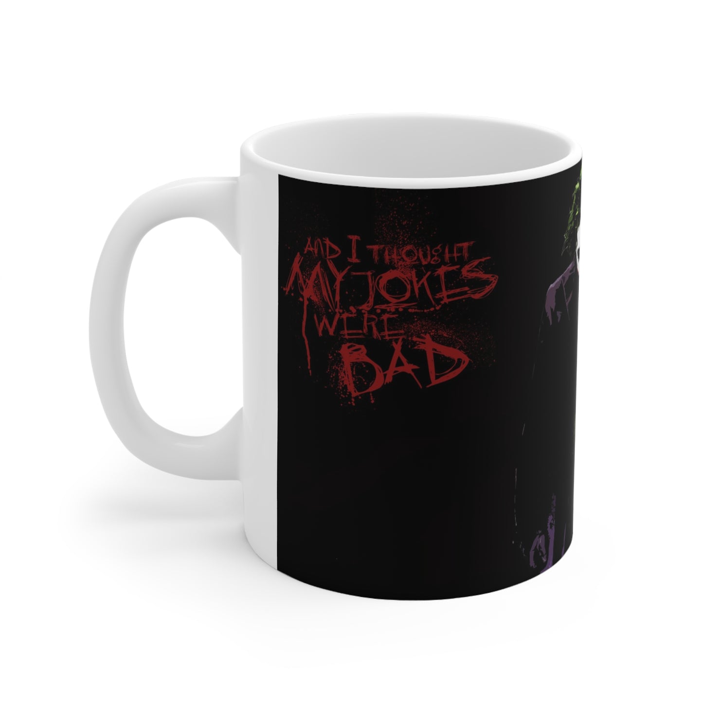 Joker-Themed Ceramic Coffee Mug - 11oz & 15oz - Perfect for Comic Fans & Gift Giving