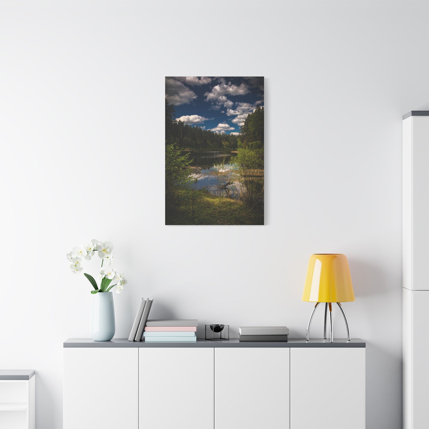 Vilnius Lake, Lithuania Matte Canvas, Stretched, 1.25"