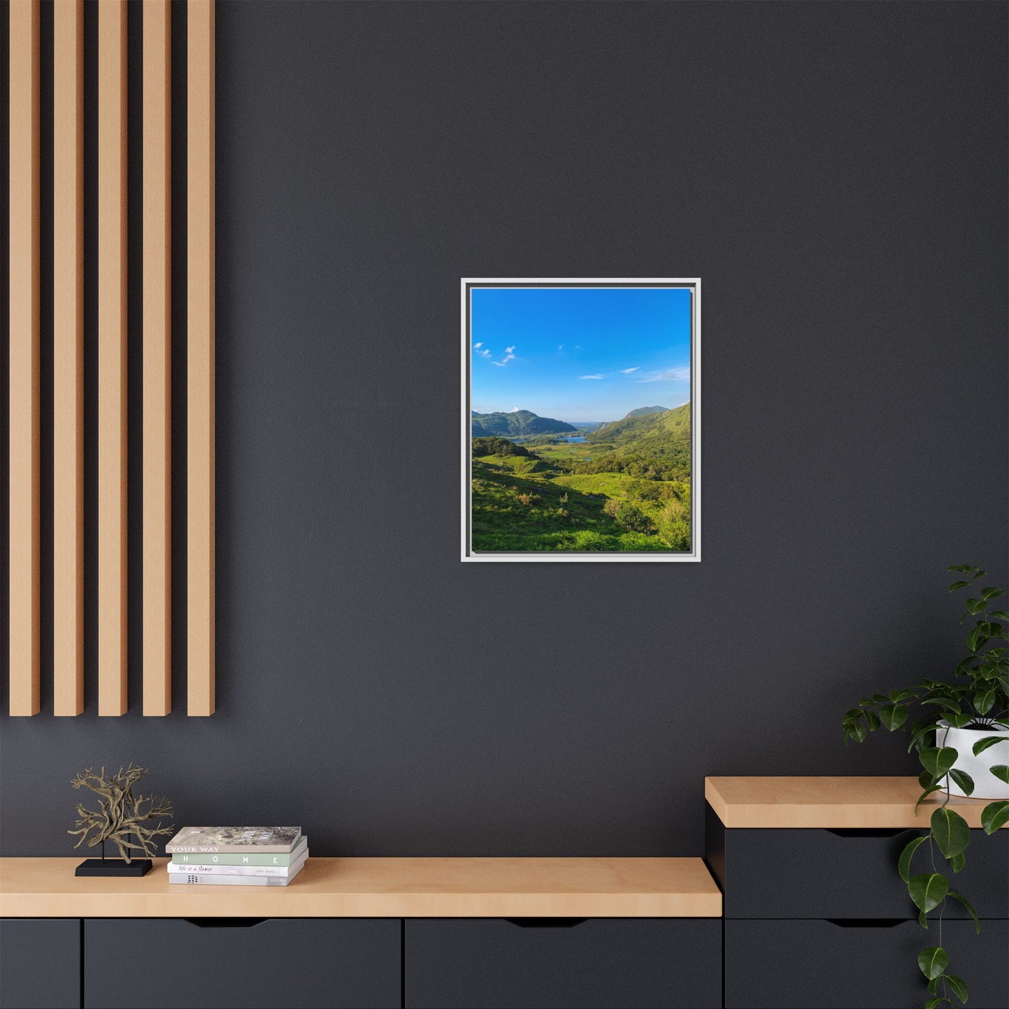 Beautiful Ladies View Matte Canvas, Framed (Multi-color)