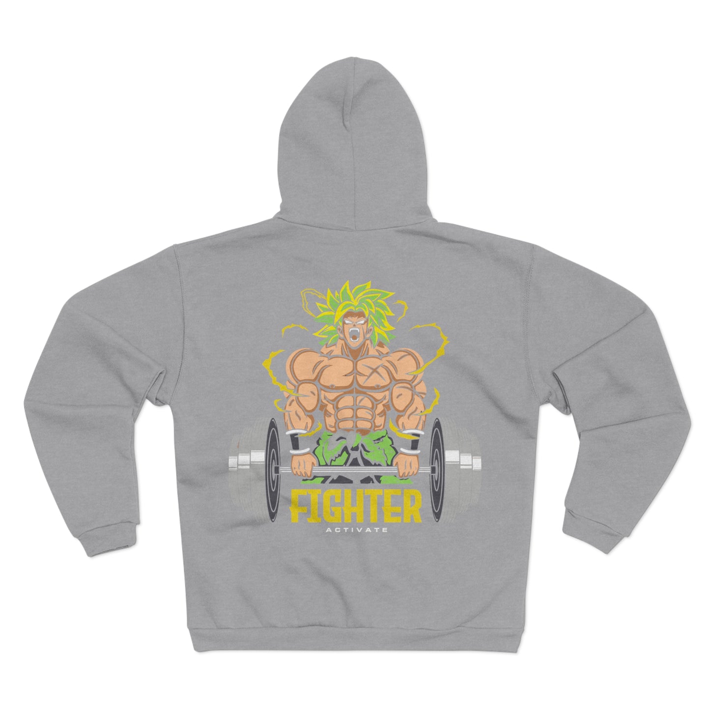 Fighter Activate Unisex Hooded Zip Sweatshirt - Perfect for Fitness Enthusiasts