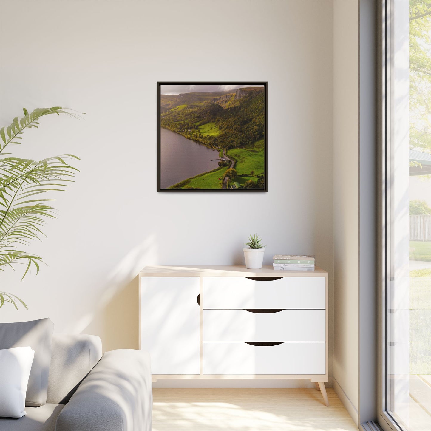 South in Aghadh an Aird or The Devil's Cheney Matte Canvas, Framed (Multi-color)