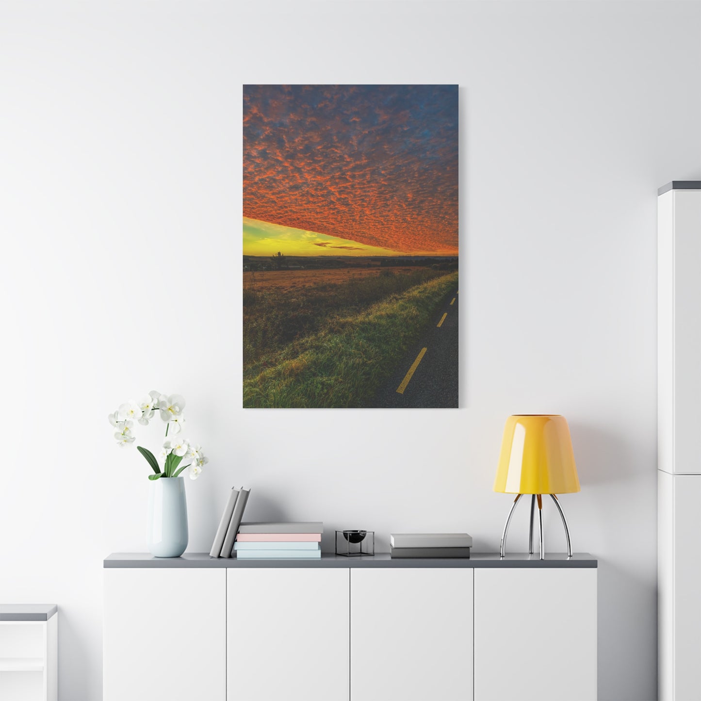 Cloudy Sunset Matte Canvas, Stretched, 1.25"