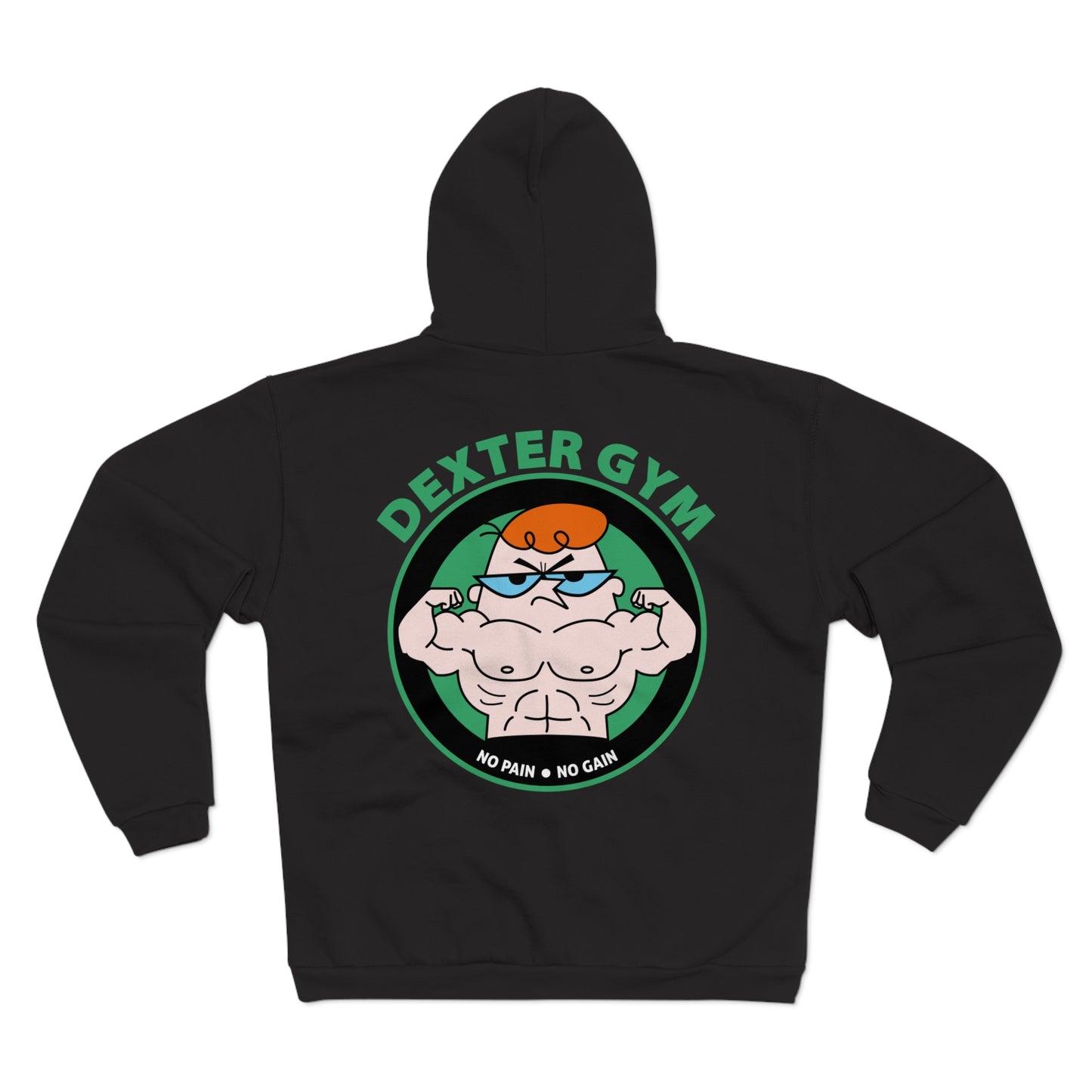 Dexter Gym Unisex Hooded Zip Sweatshirt - No Pain No Gain Design