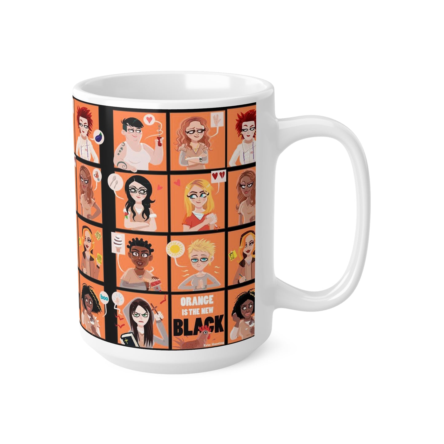 Orange is the New Black Ceramic Coffee Mug - Fun 11oz & 15oz Cups for TV Show Fans