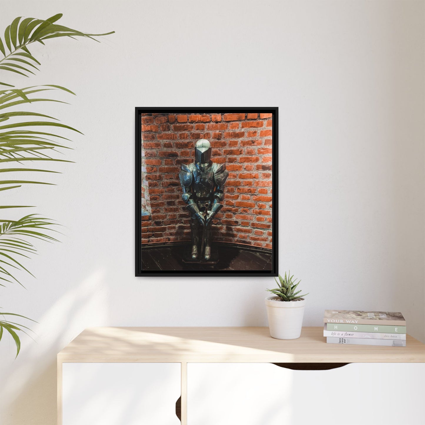 Steel Armour Medieval Age Lithuania Matte Canvas, Framed (Multi-color)