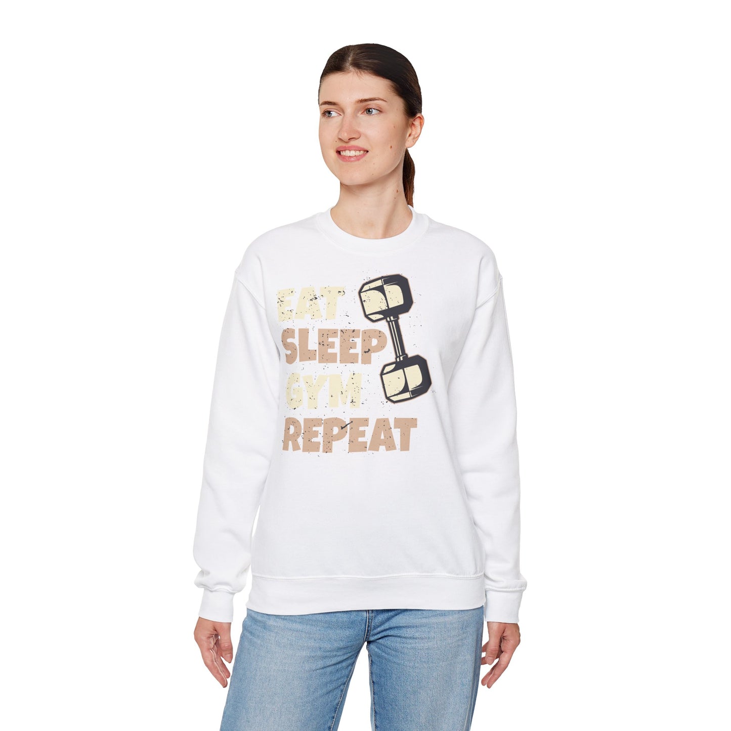'Eat Sleep Gym Repeat' Unisex Heavy Blend™ Crewneck Sweatshirt
