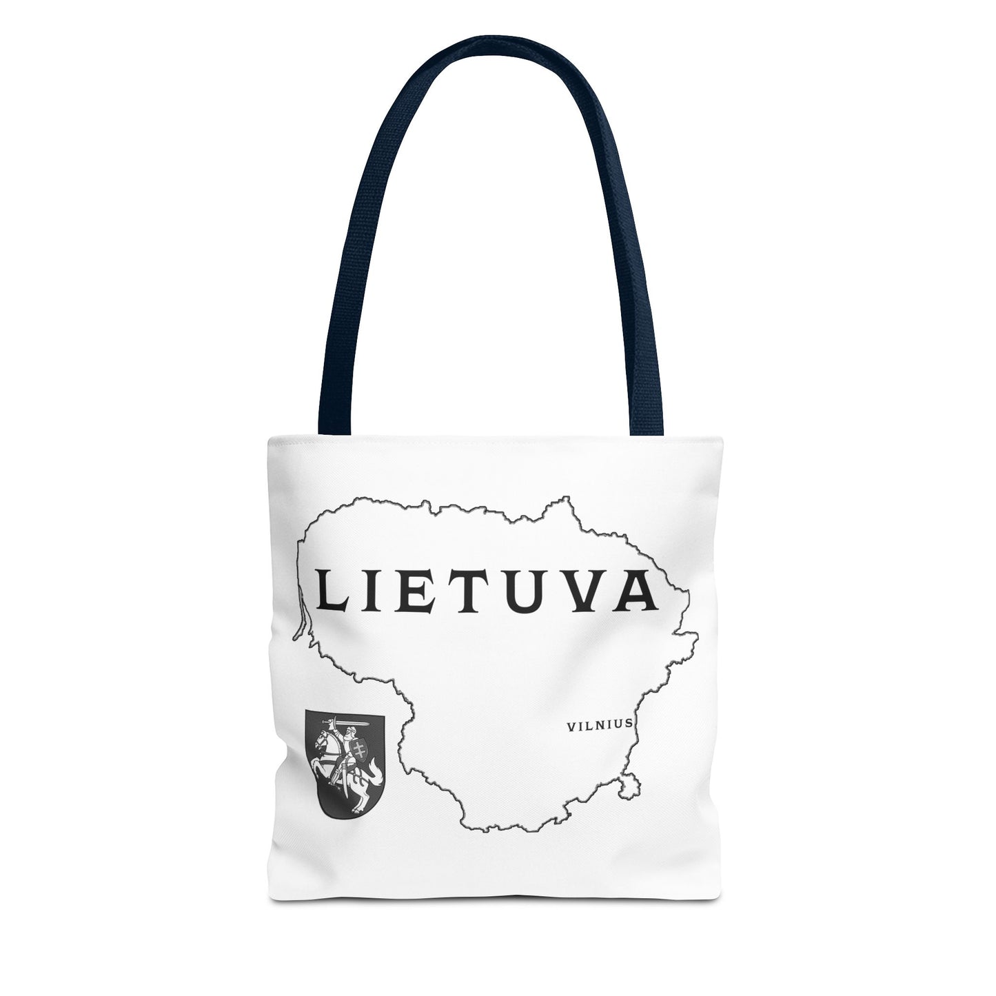 Lietuva Map Tote Bag - Stylish Travel Bag for Lithuanian Pride