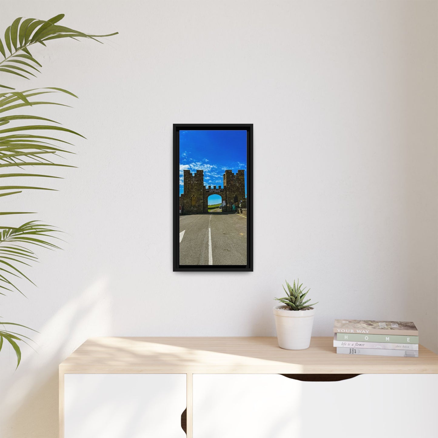 Ballyheigue Golf Club Gates Matte Canvas, Framed (Multi-color)