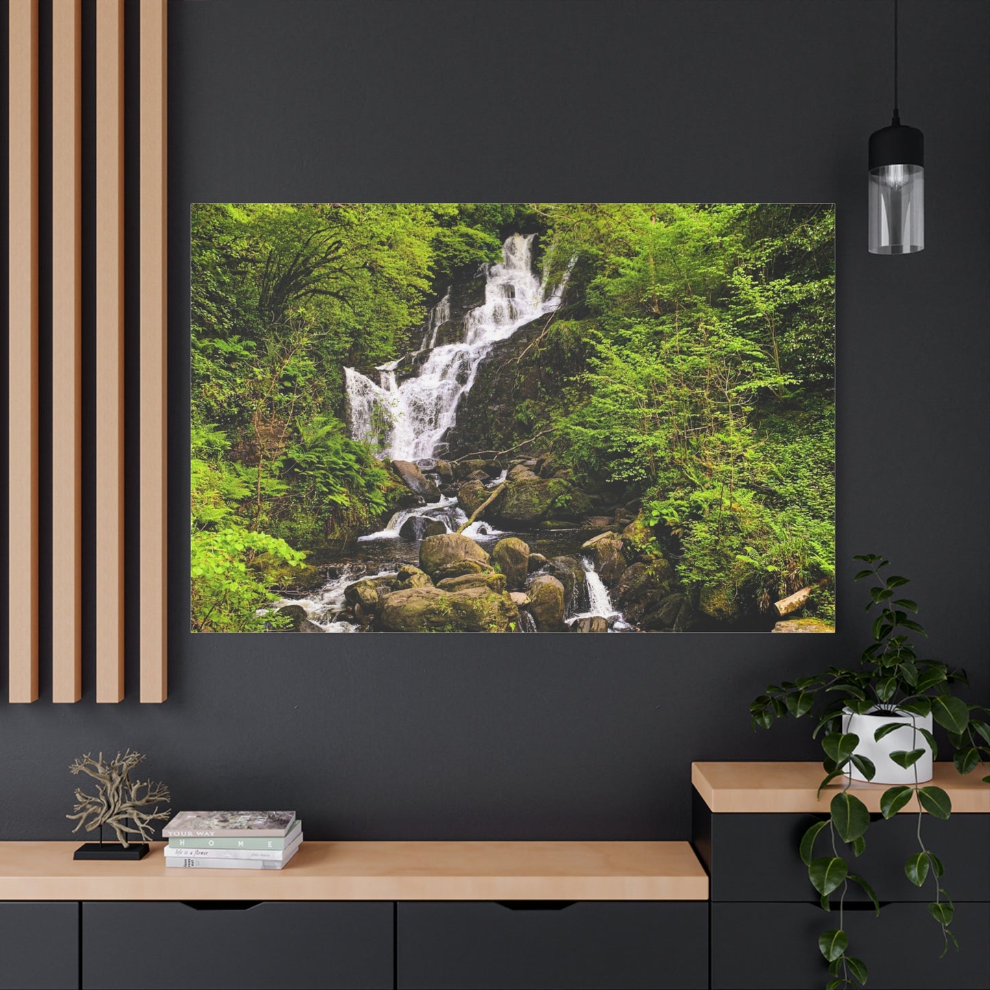 Torc waterfall Matte Canvas, Stretched, 1.25"