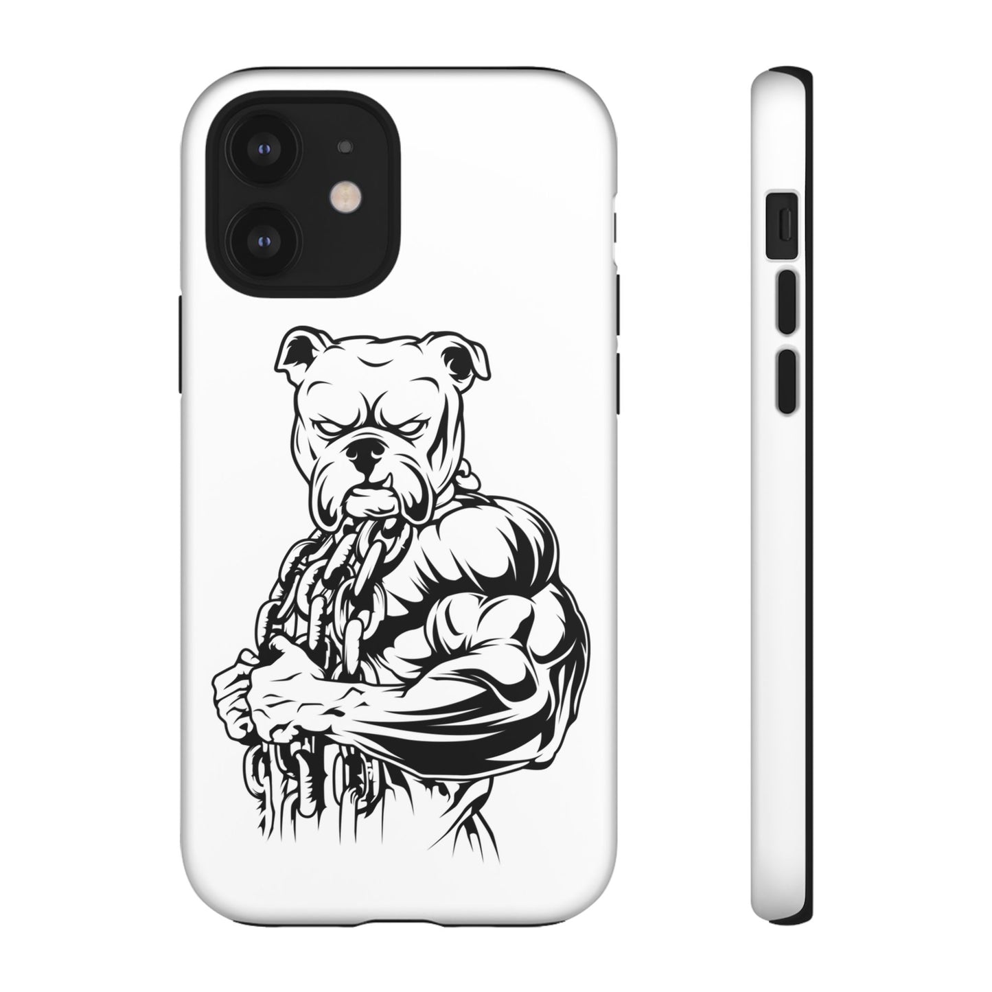 Tough Cases: Strong Bulldog Phone Case - Perfect for Dog Lovers and Fitness Enthusiasts