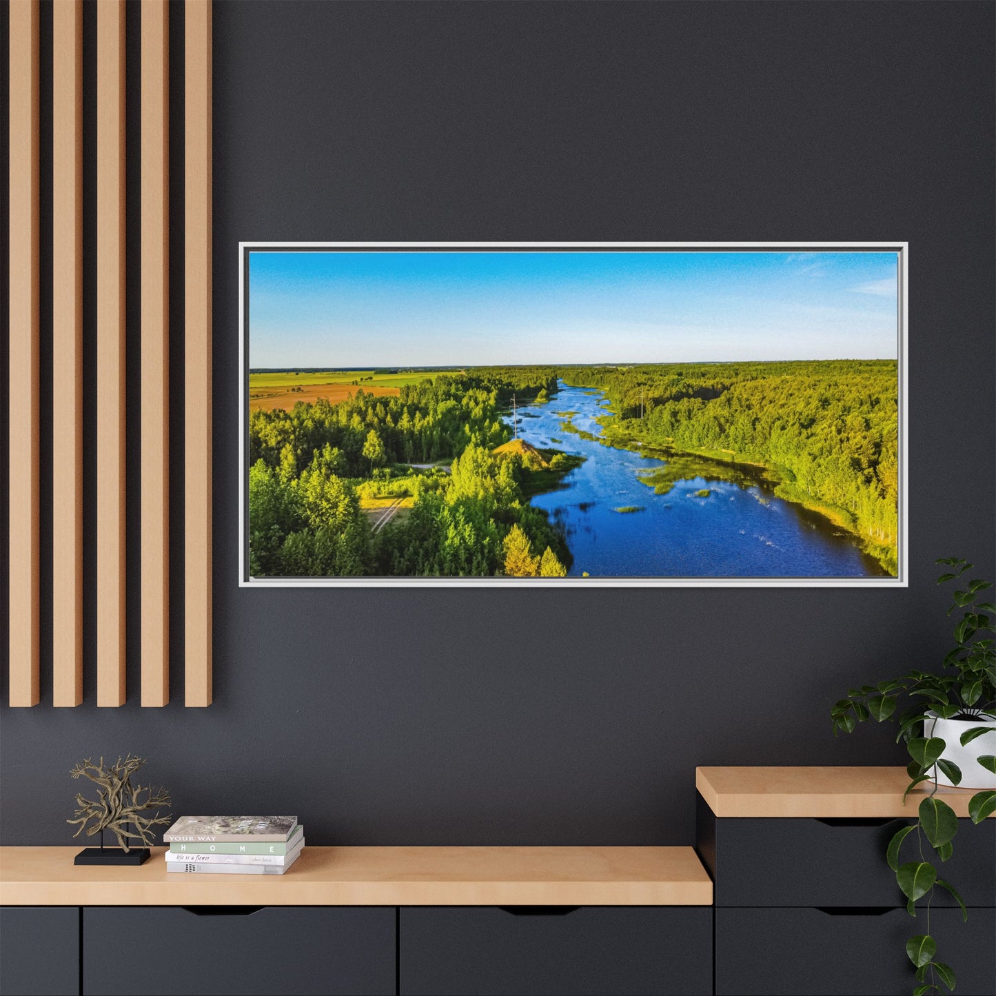 Zagares Lake Matte Canvas, Framed (Multi-color)