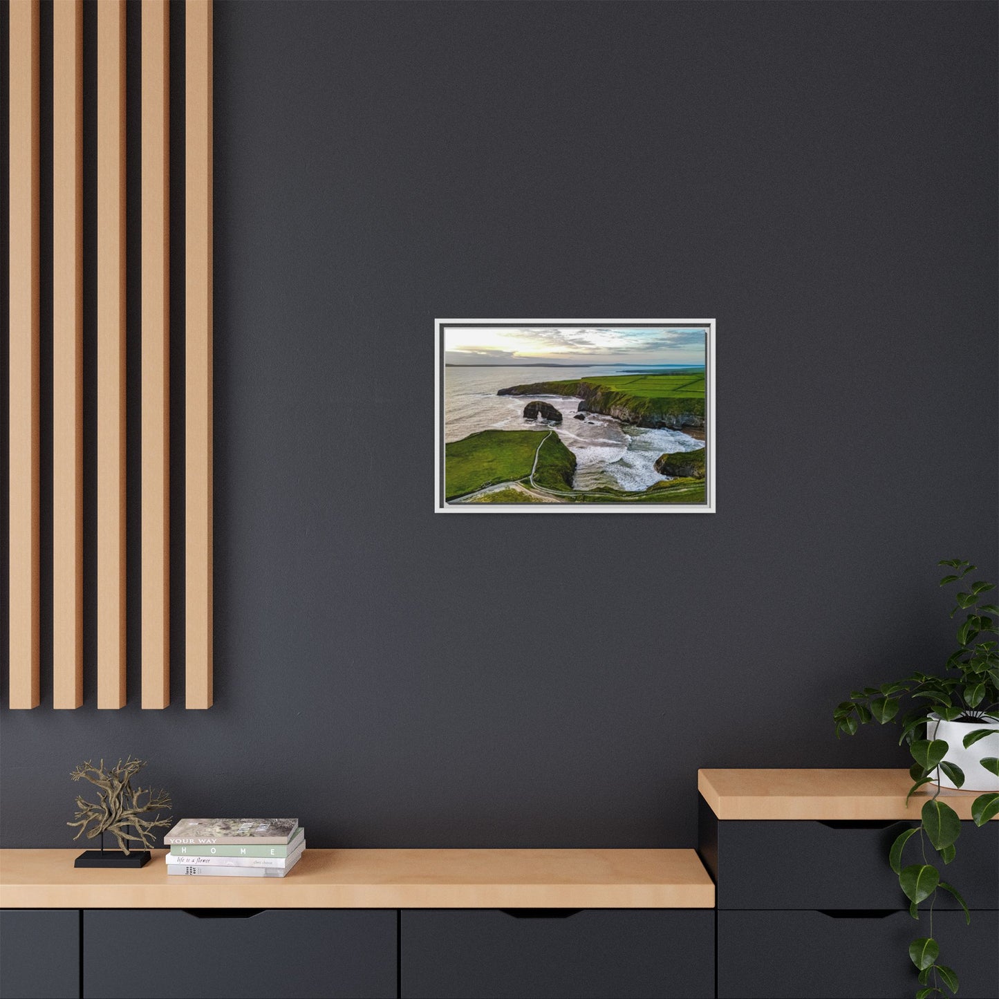 Virgin Rock Matte Canvas, Framed (Multi-color)