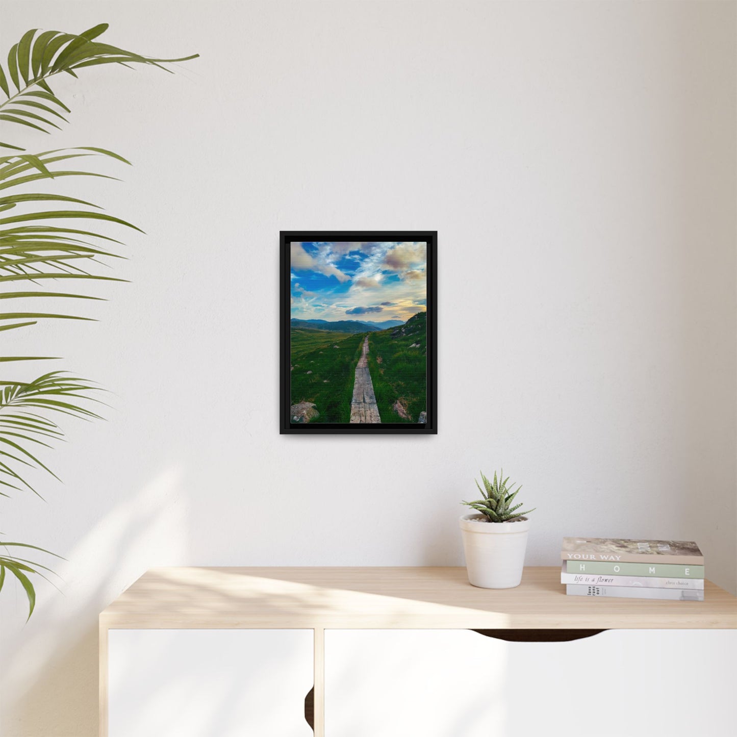 Torc Mountain Trail Matte Canvas, Framed (Multi-color)