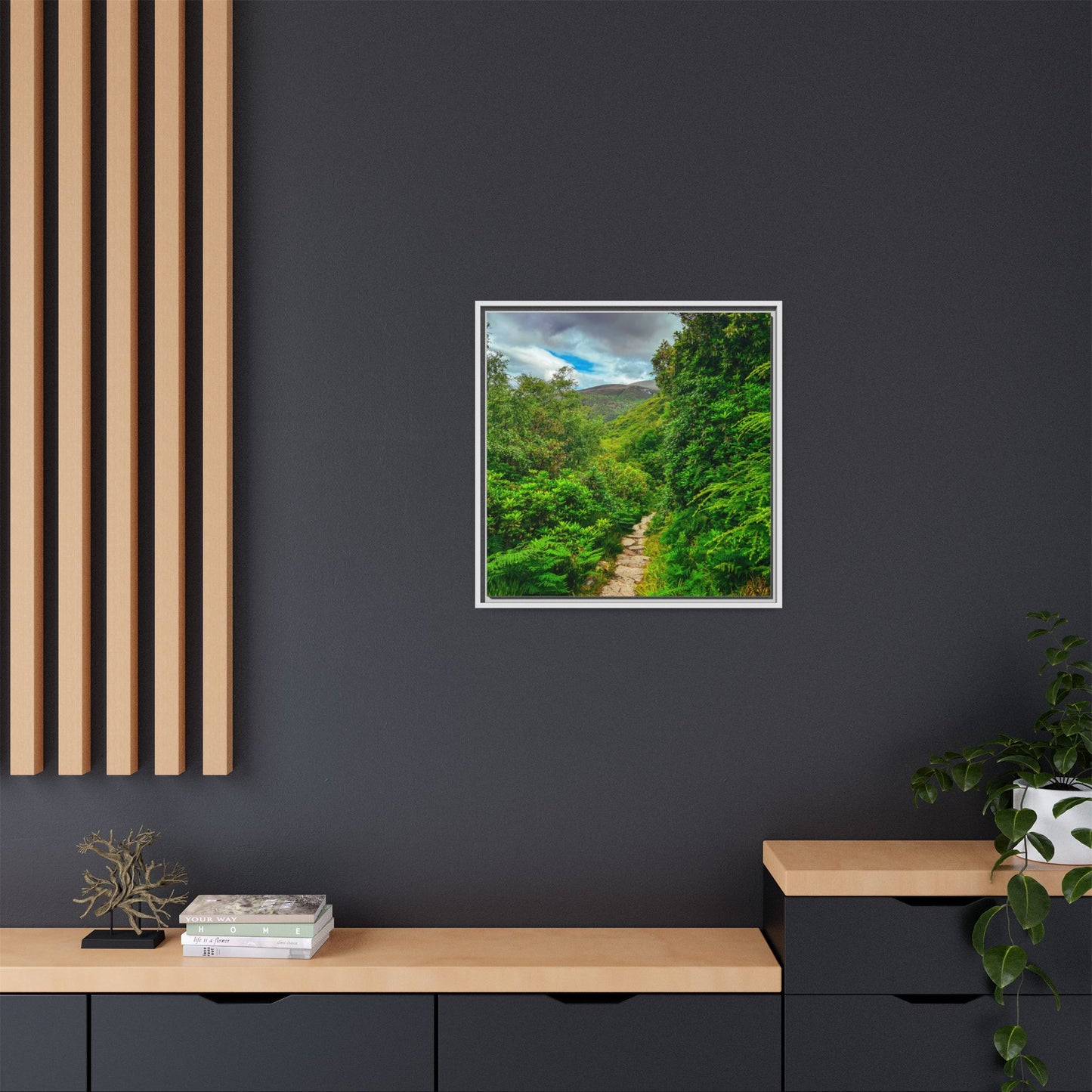 Torc Trail Matte Canvas, Framed (Multi-color)