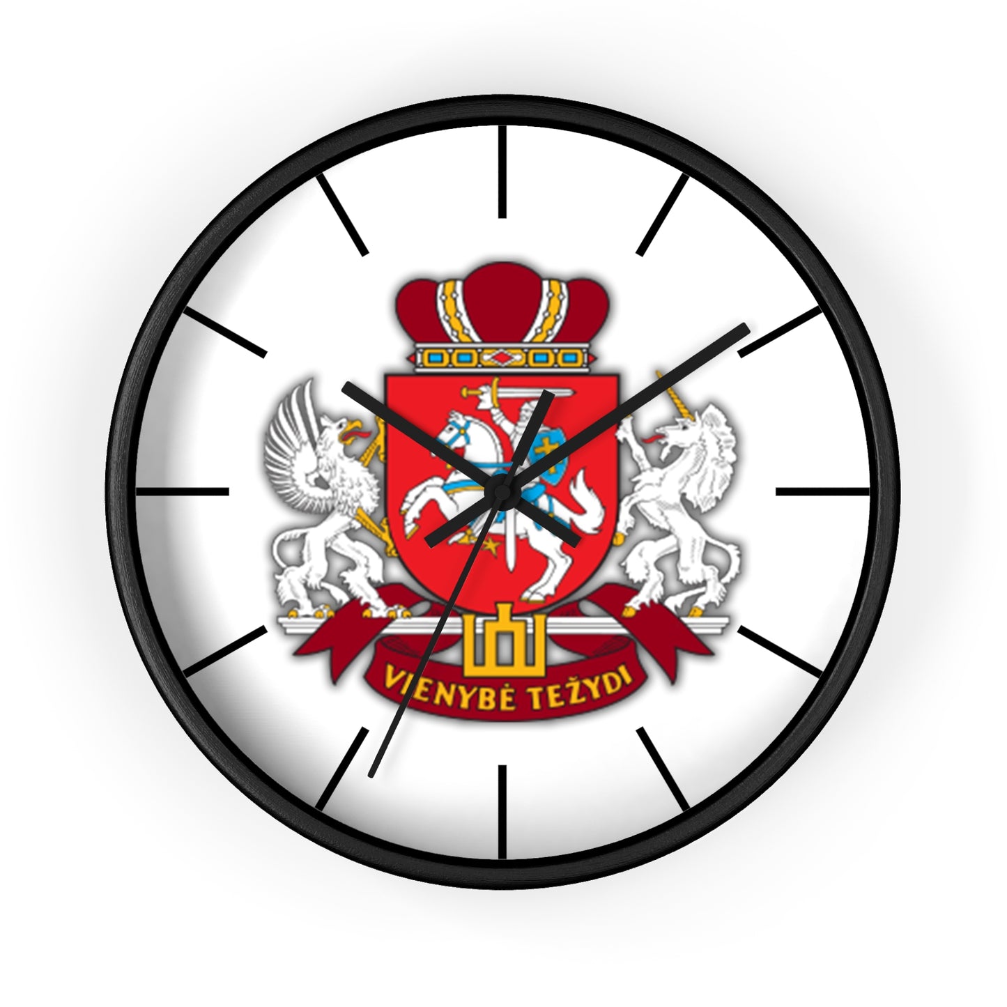 Venybe Tezydi Wall Clock - Unique Heraldic Design for Home Decor