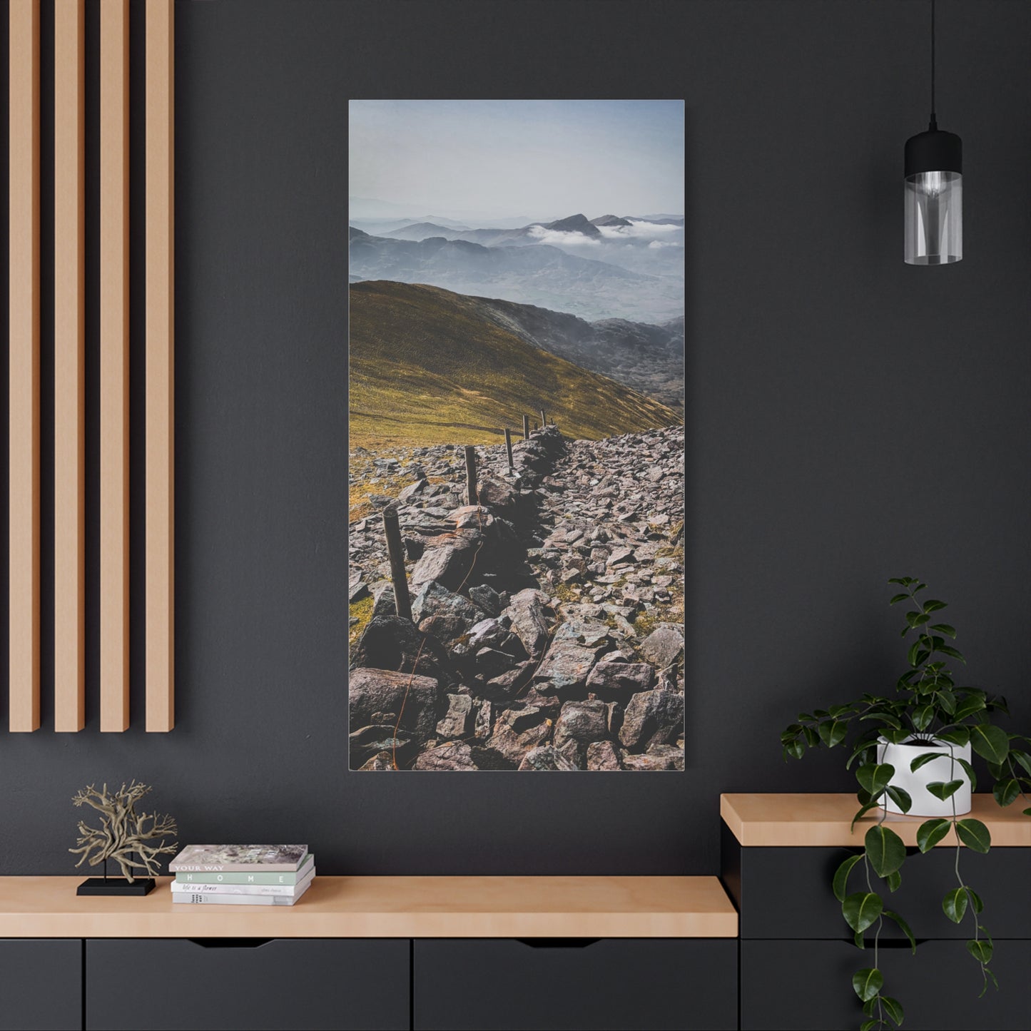 Wall in Mountains Matte Canvas, Stretched, 1.25"