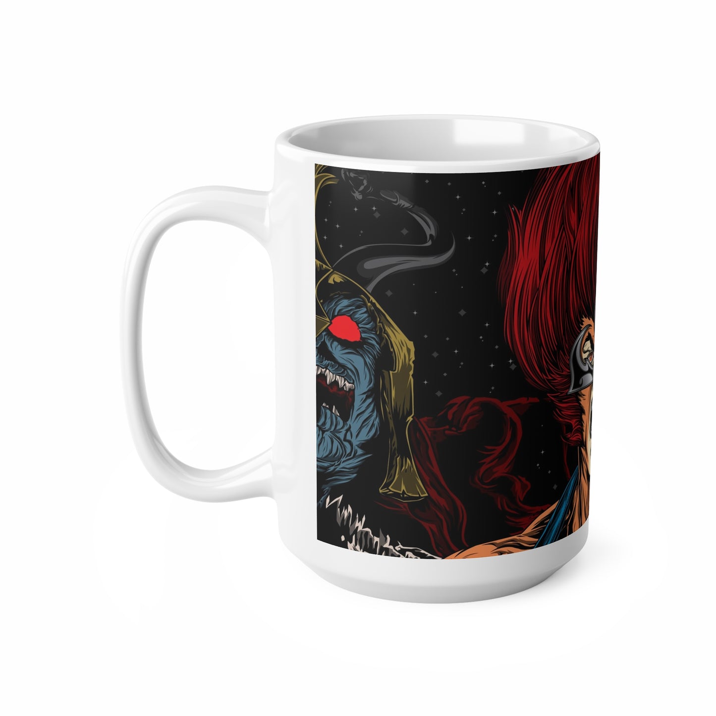 Epic Battle Ceramic Coffee Mug - 11oz & 15oz | Perfect for Warrior Enthusiasts & Gift for Comic Fans