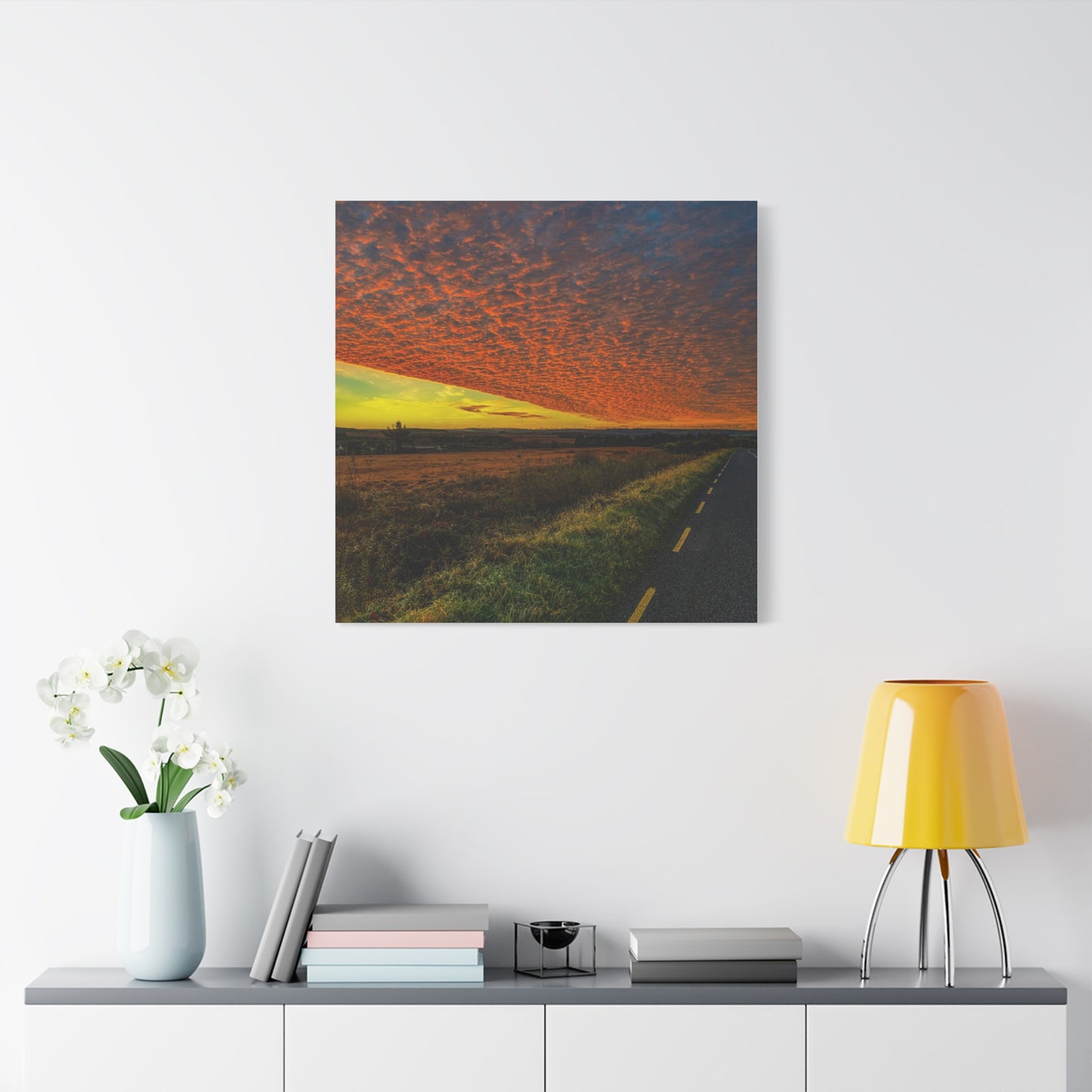 Cloudy Sunset Matte Canvas, Stretched, 1.25"