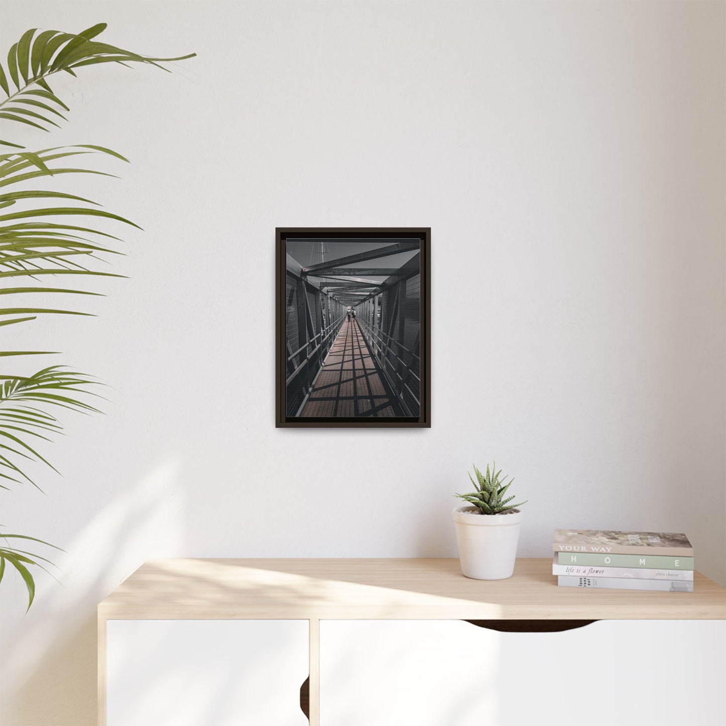 Dingle Pier Matte Canvas, Framed (Multi-color)