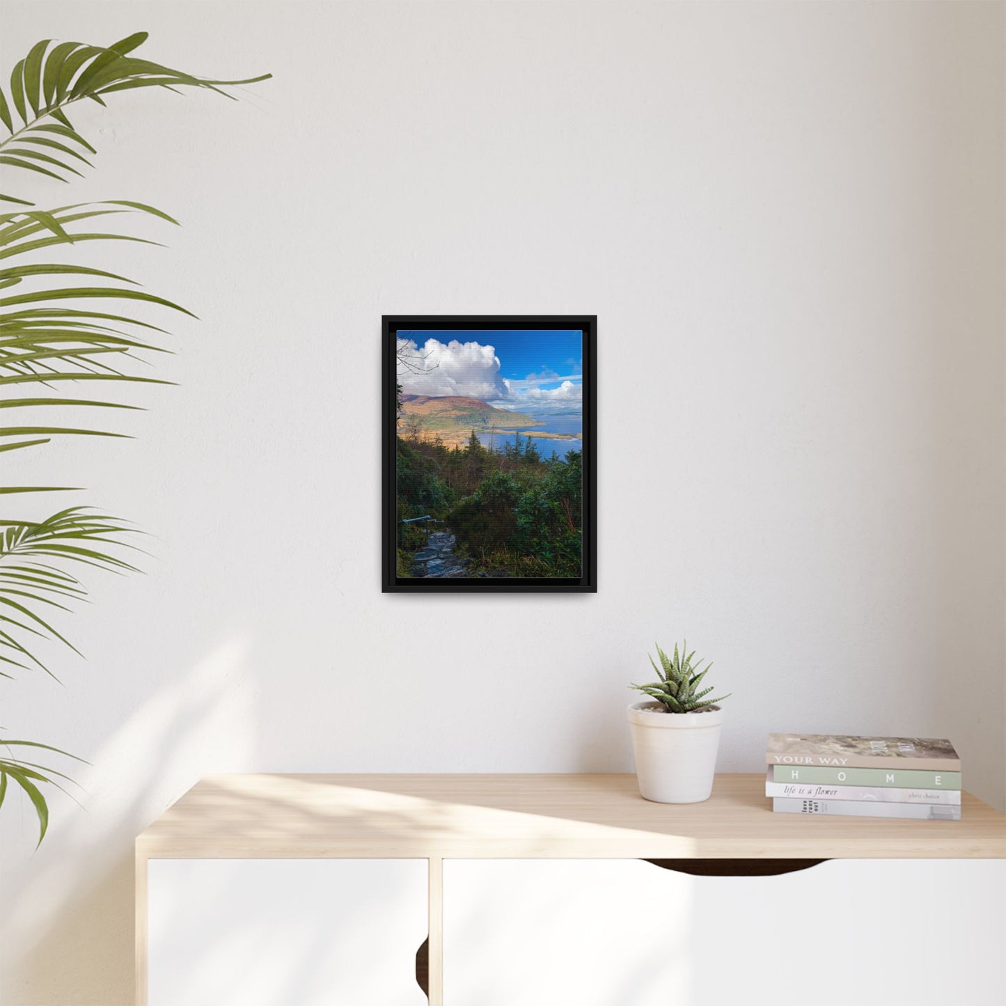 Torc Trail Stairs Matte Canvas, Framed (Multi-color)
