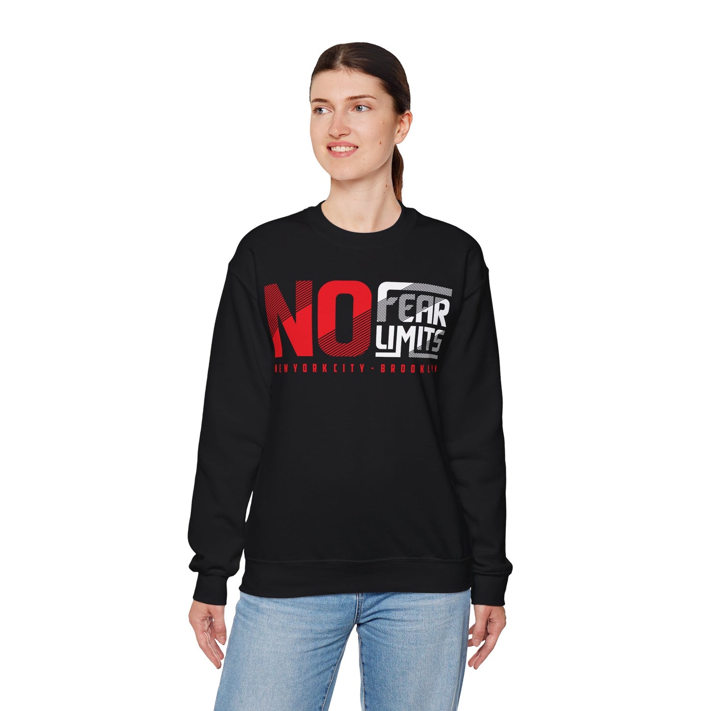 No Fear Limits Unisex Crewneck Sweatshirt - NYC Brooklyn Style