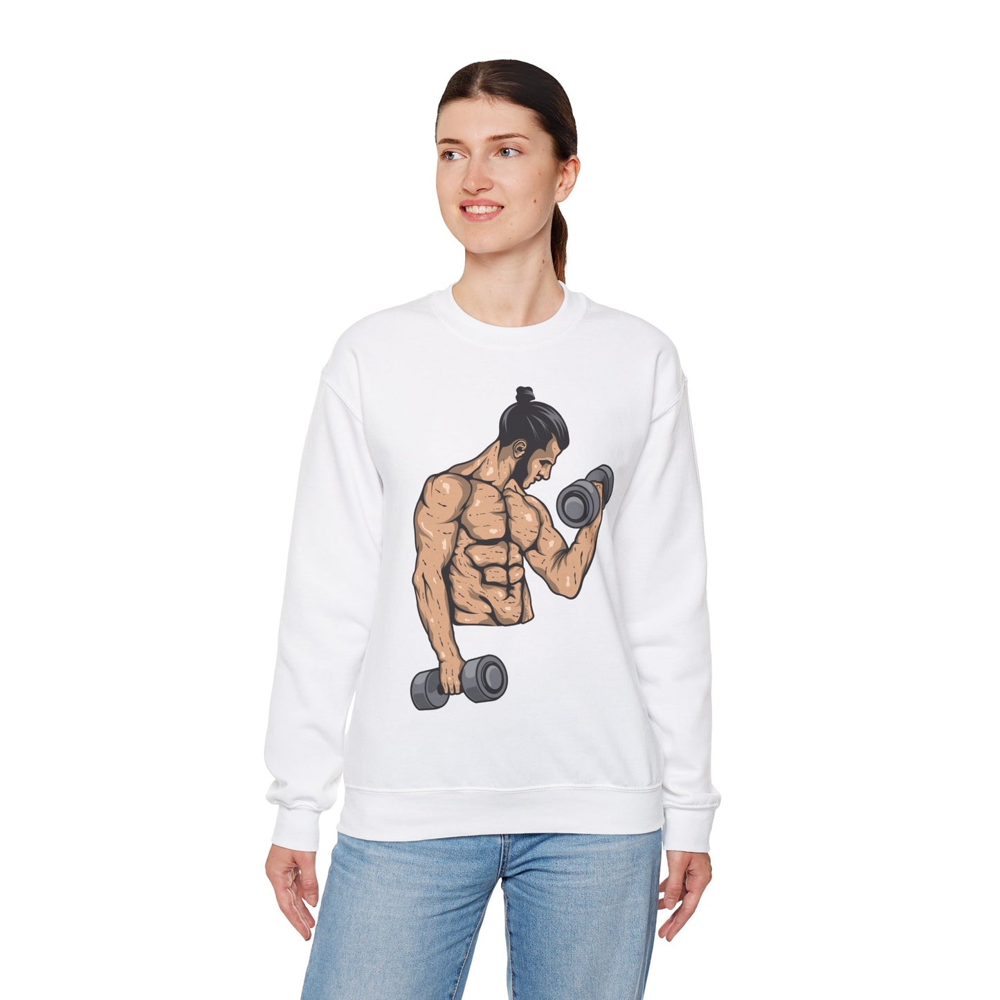 Motivational Unisex Heavy Blend™ Crewneck Sweatshirt - "Believe in Yourself" Gym Apparel
