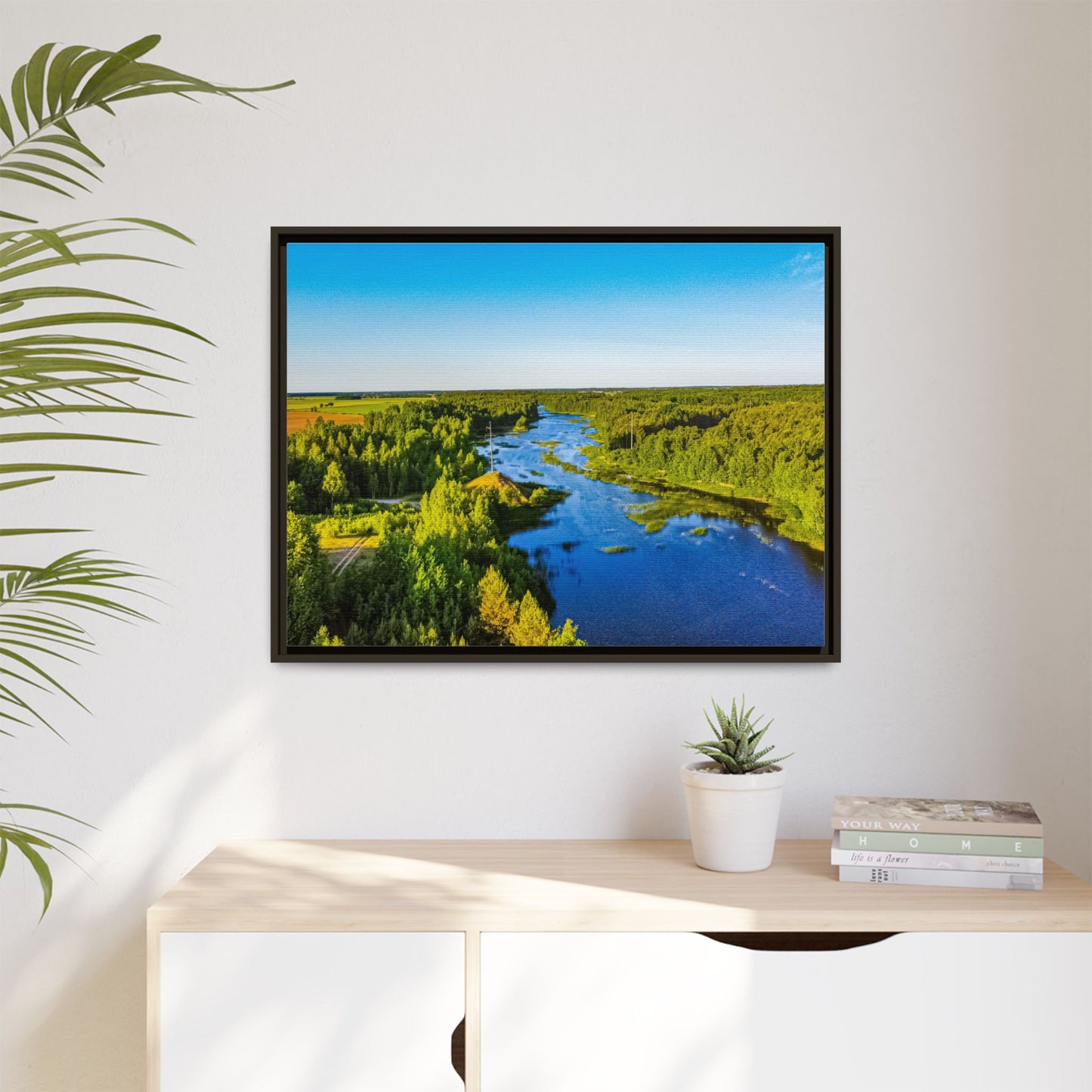 Zagares Lake Matte Canvas, Framed (Multi-color)