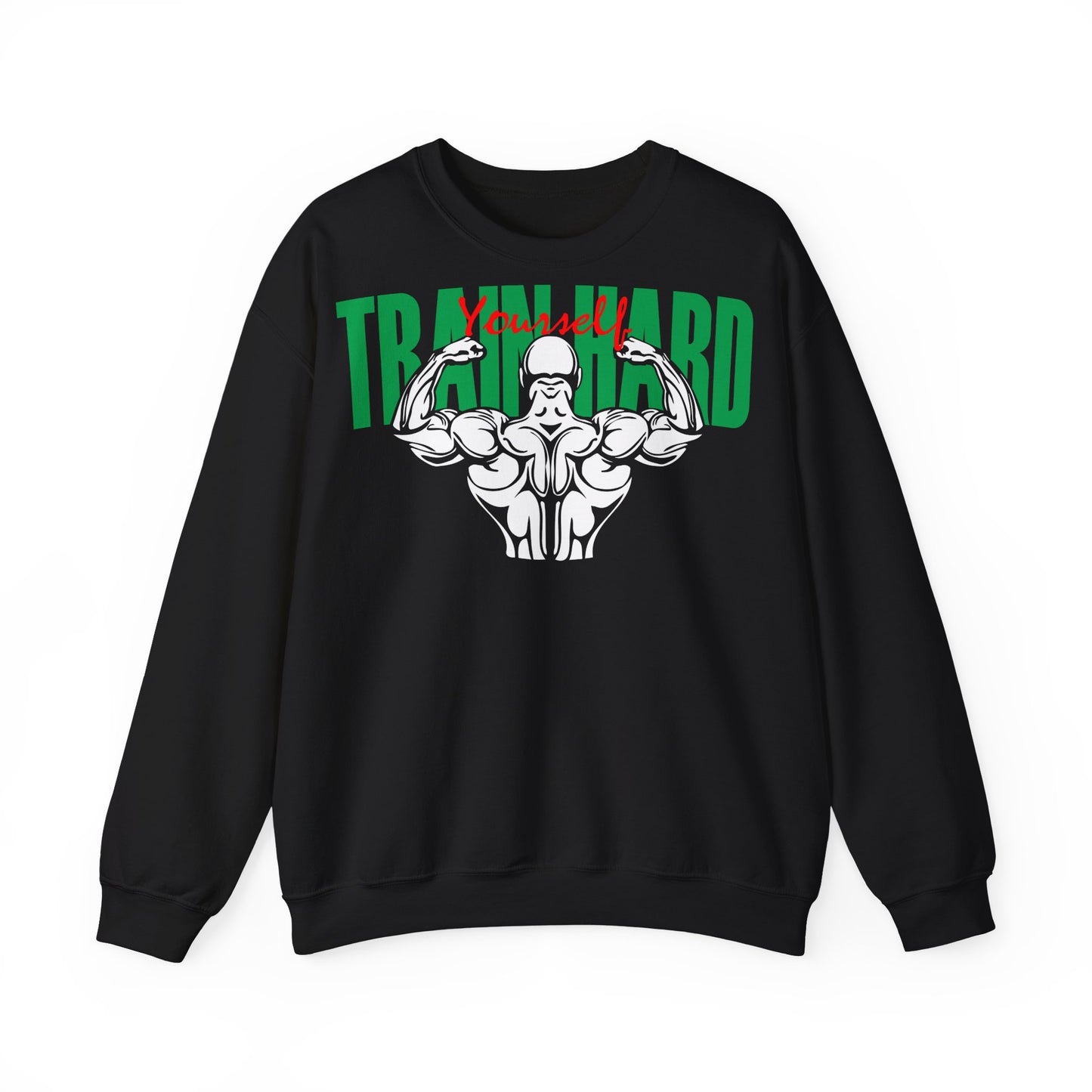 Unisex Heavy Blend™ Crewneck Sweatshirt - Train Hard Fitness Sweatshirt with Motivational Design