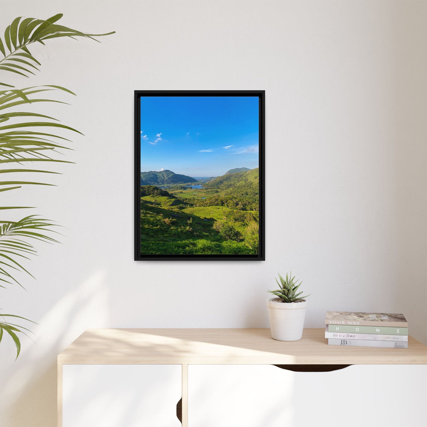 Beautiful Ladies View Matte Canvas, Framed (Multi-color)