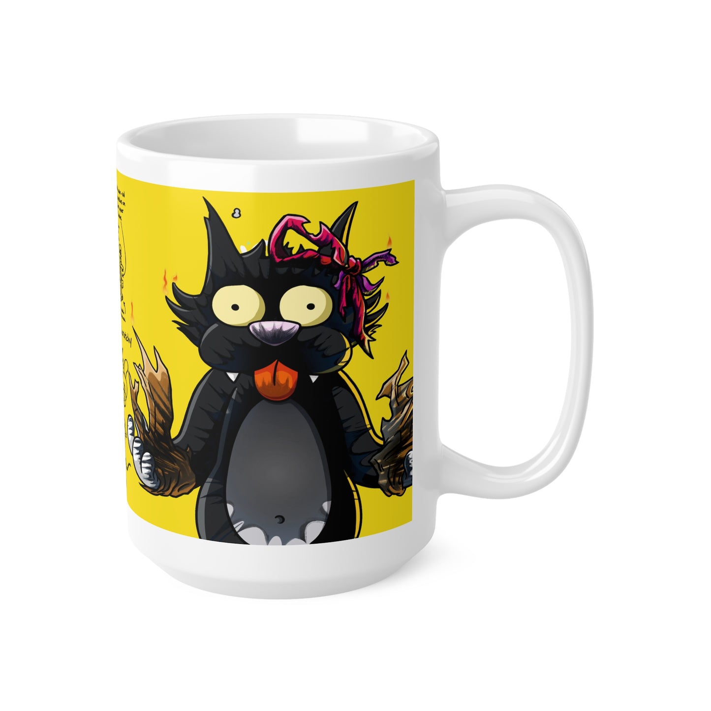 Whimsical Cartoon Ceramic Coffee Mug - 11oz & 15oz