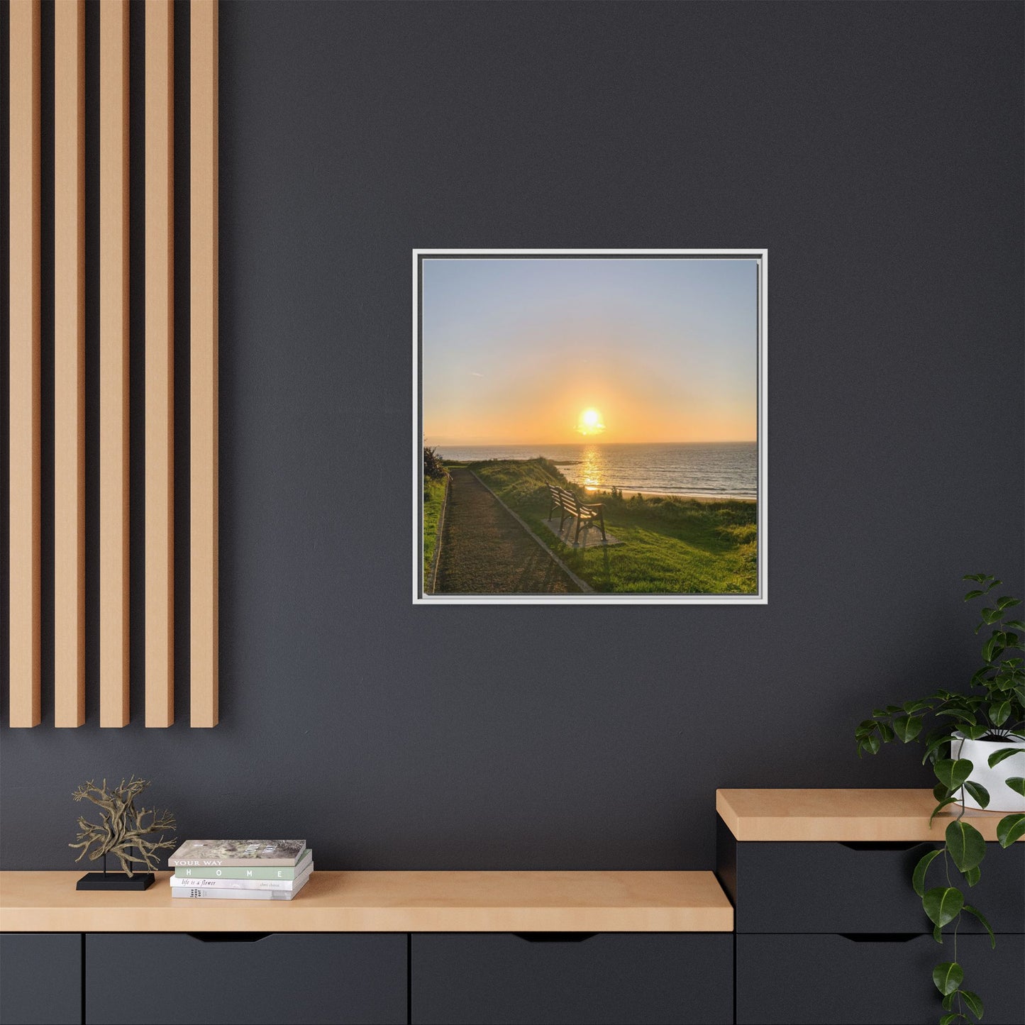 Sunset in Ballybunion 2 Matte Canvas, Framed (Multi-color)