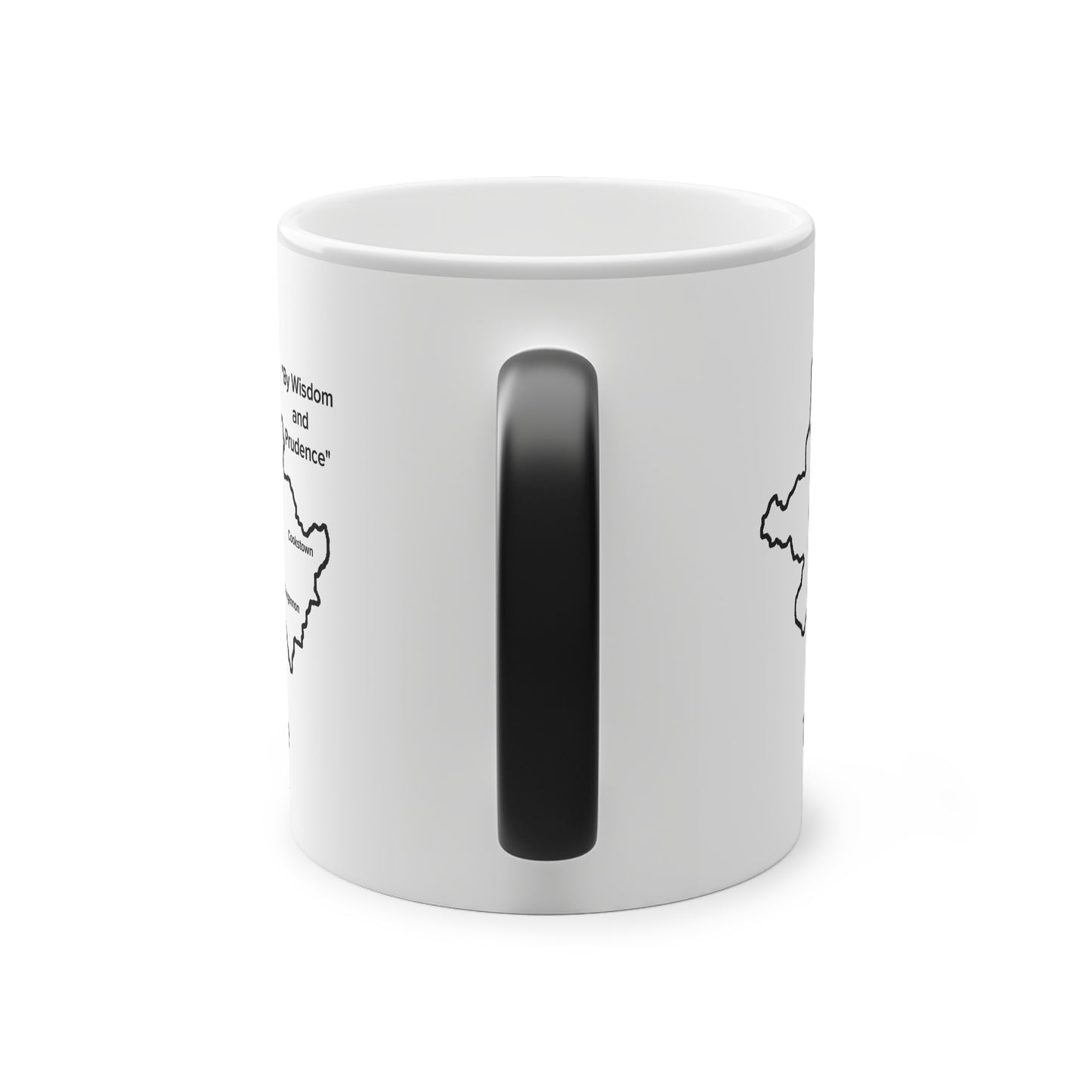 Tyrone Magic Mug: Color - Changing Coffee Cup with Artistic Map Design
